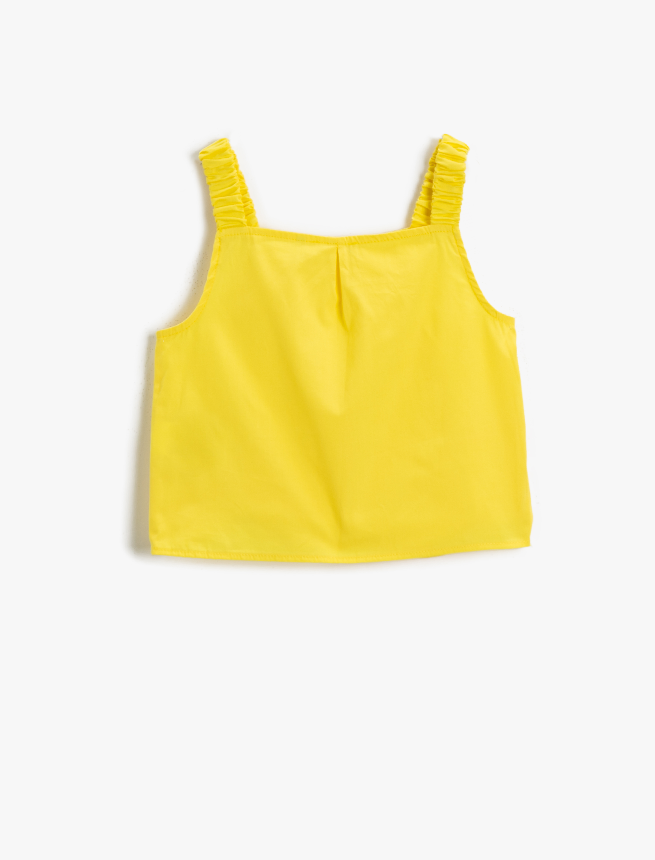  Kız Çocuk Kurdele Detaylı Bluz Askılı Pamuklu