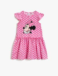 Mickey Mouse Elbise Lisanslı Pamuklu