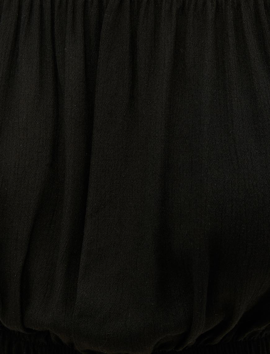   Crop Bluz Omuz Açık