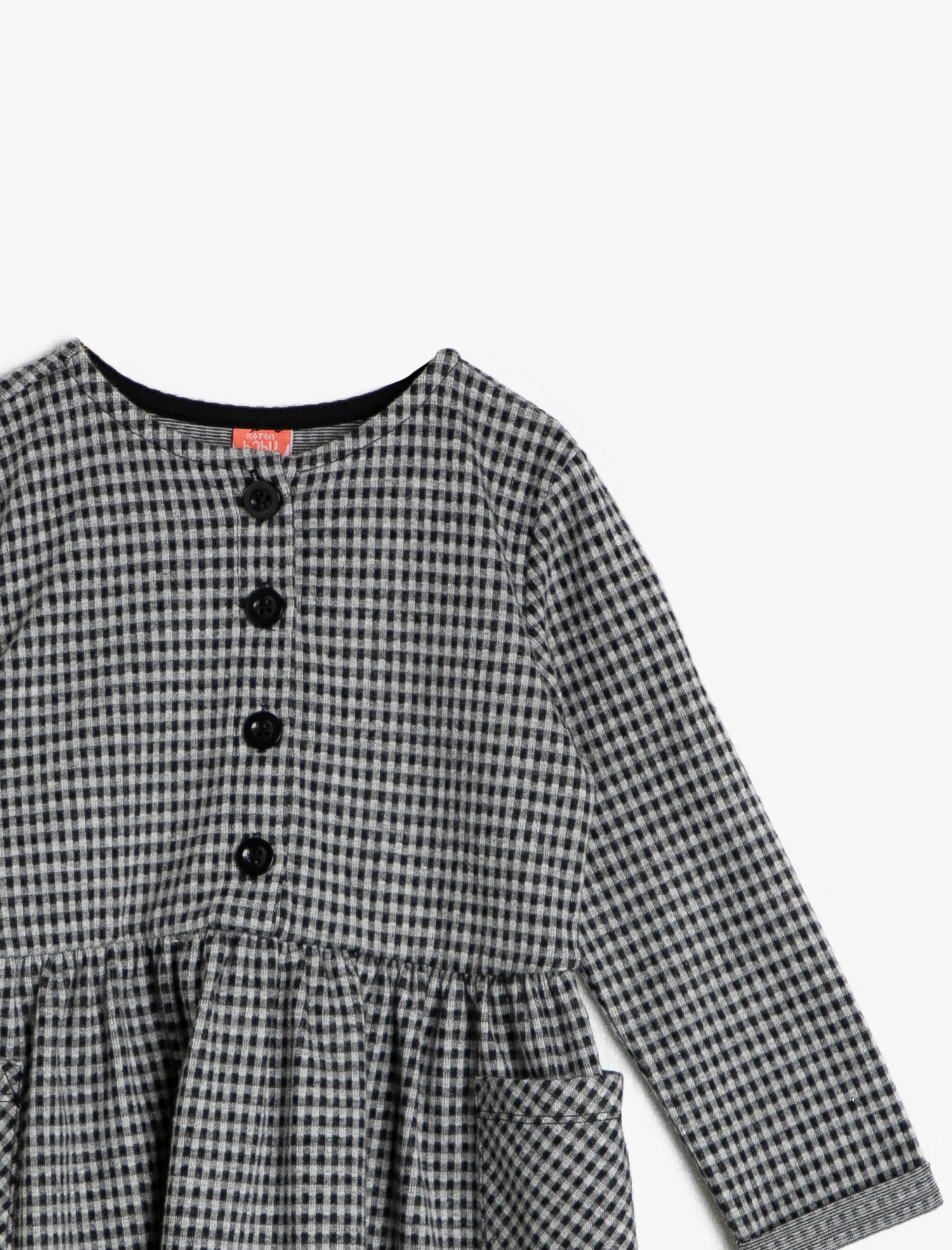  Kız Bebek Bisiklet Yaka Elbise