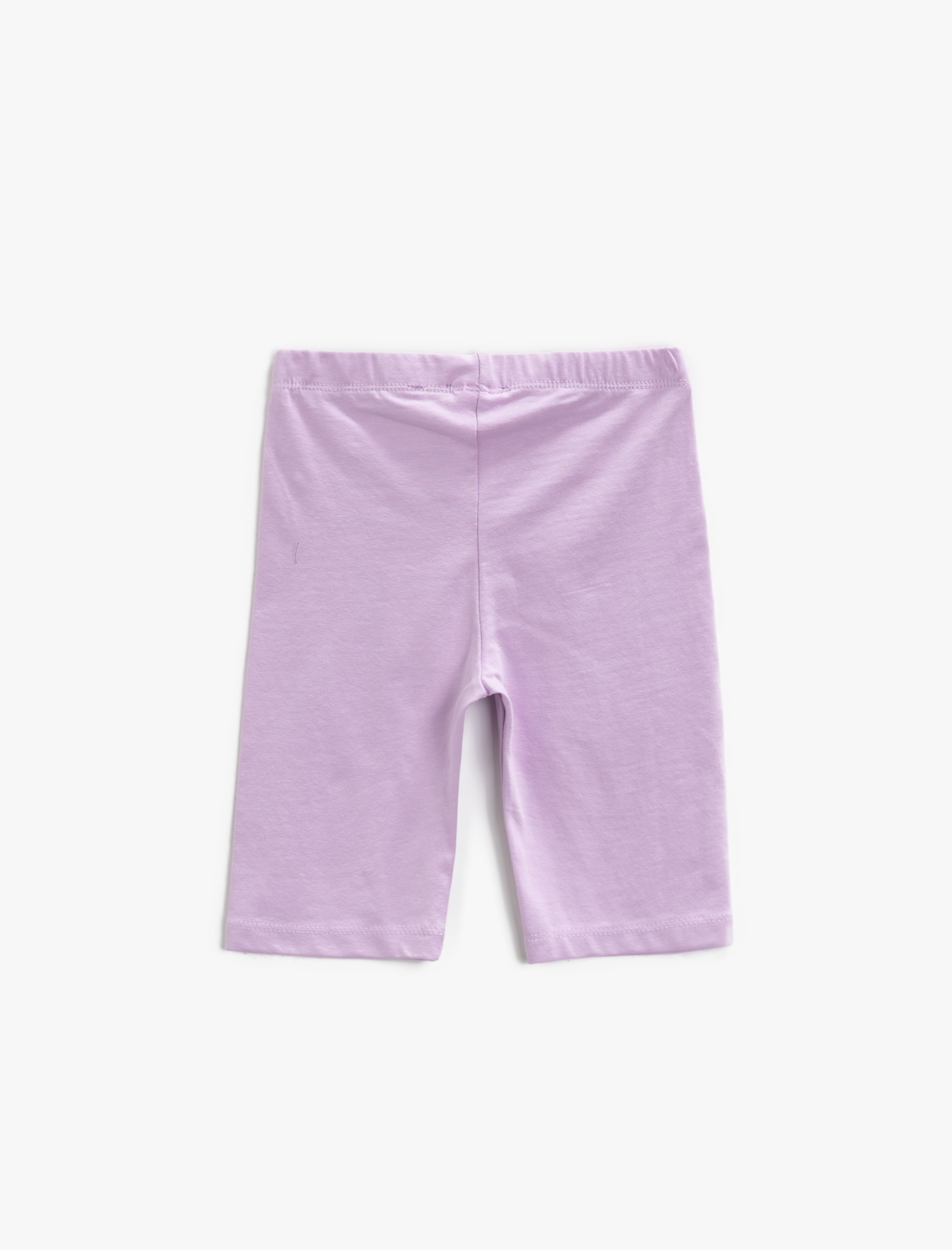  Kız Çocuk Pamuklu Basic Kısa Tayt