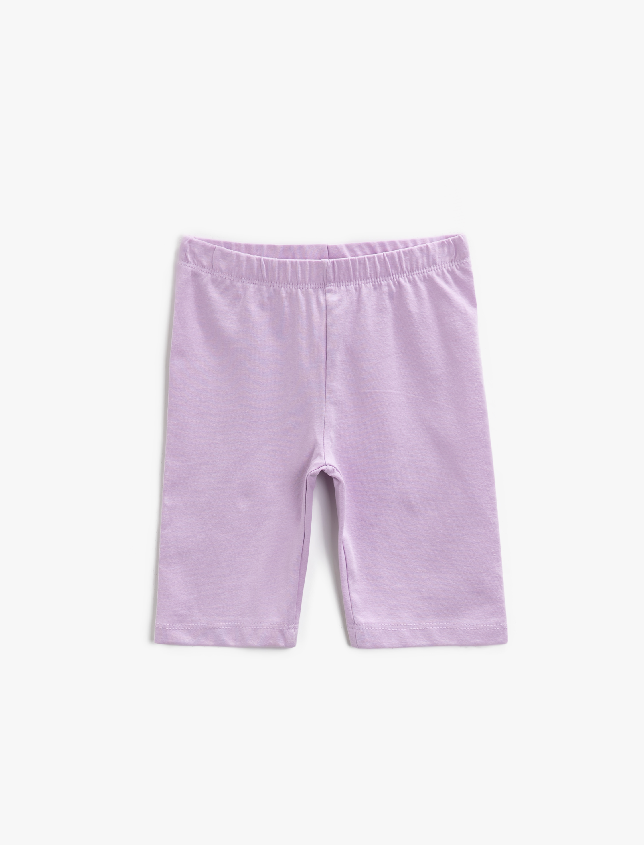  Kız Çocuk Pamuklu Basic Kısa Tayt