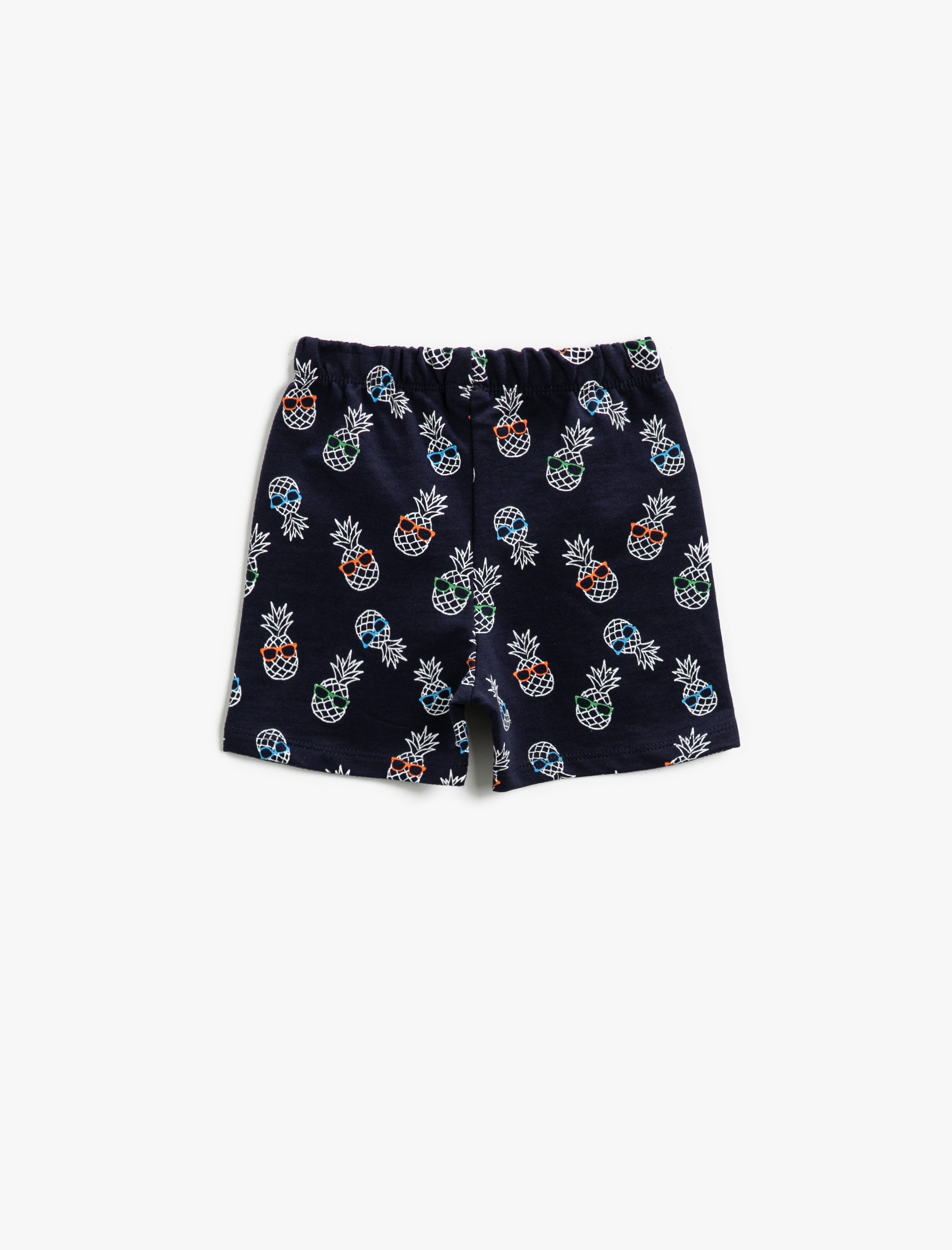  Erkek Bebek Baskılı Şort Belden Bağlamalı