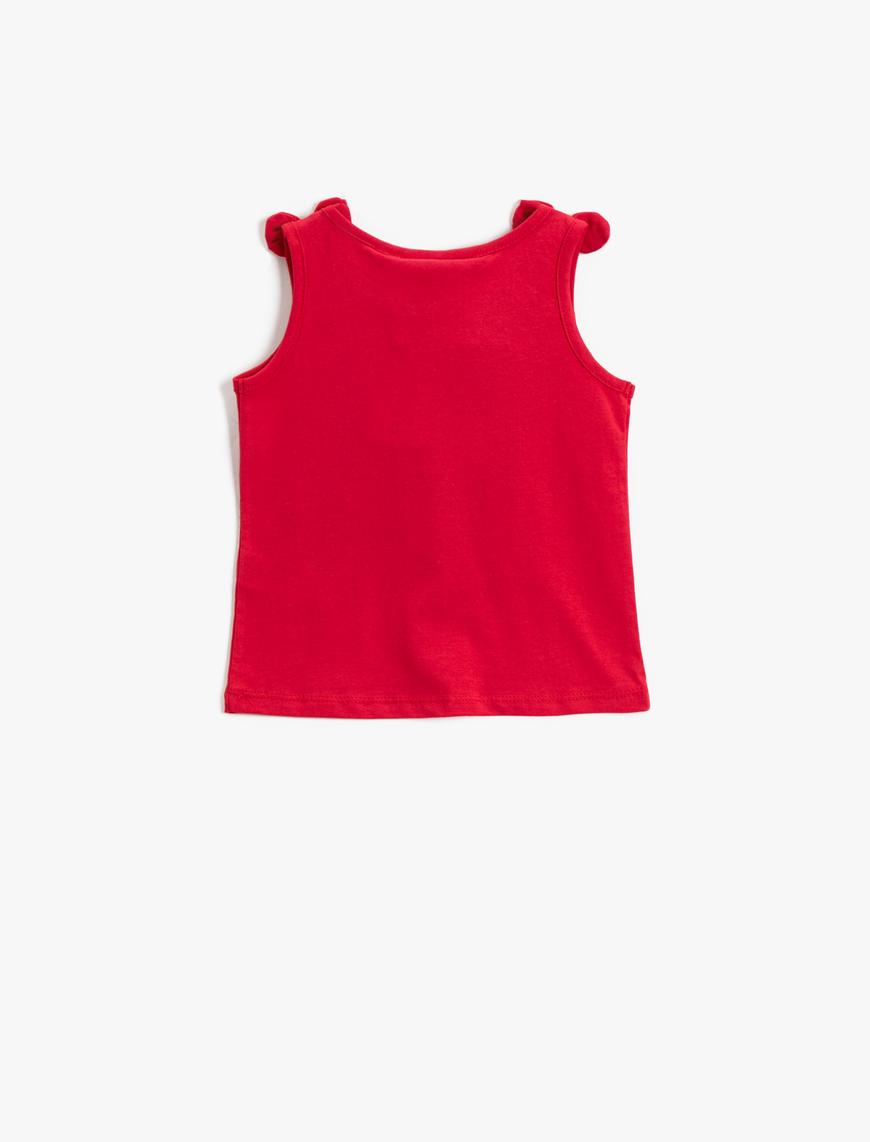  Kız Bebek Mickey Mouse Lisanslı Atlet Pamuklu