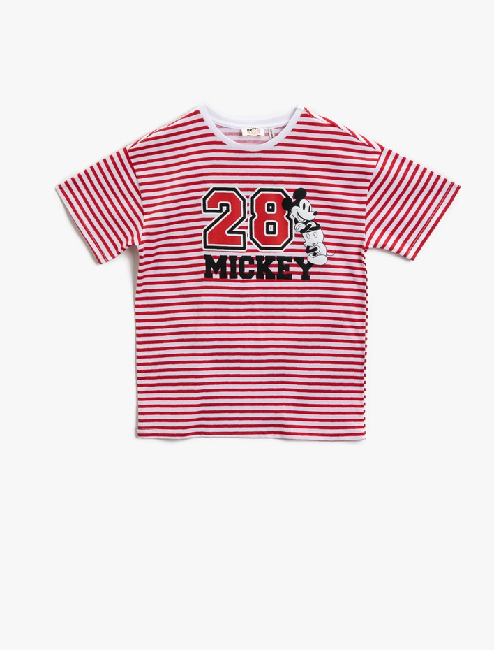 Erkek Çocuk Mickey Mouse Tişört Lisanslı Pamuklu
