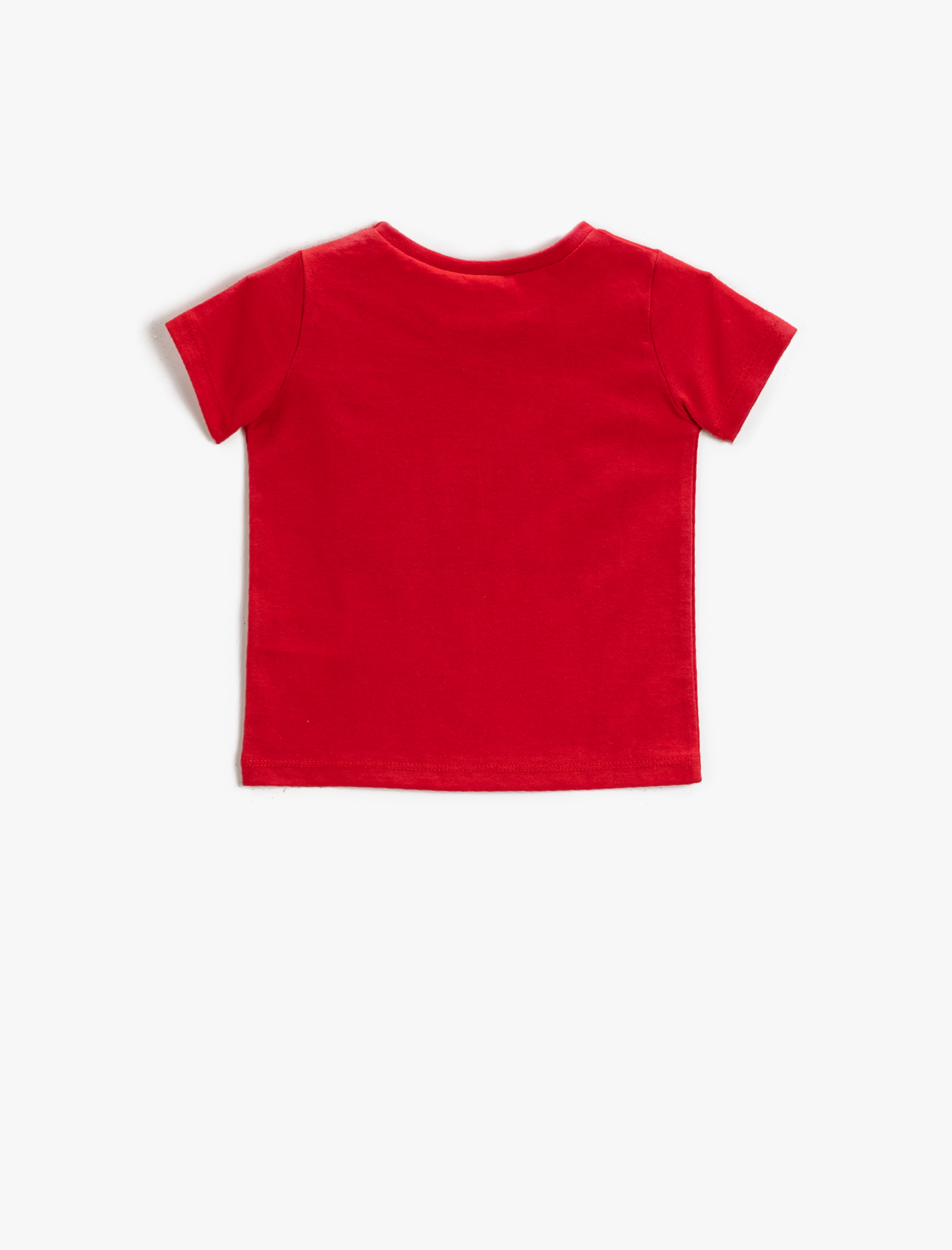  Erkek Bebek Baskılı Kısa Kollu Tişört Pamuklu