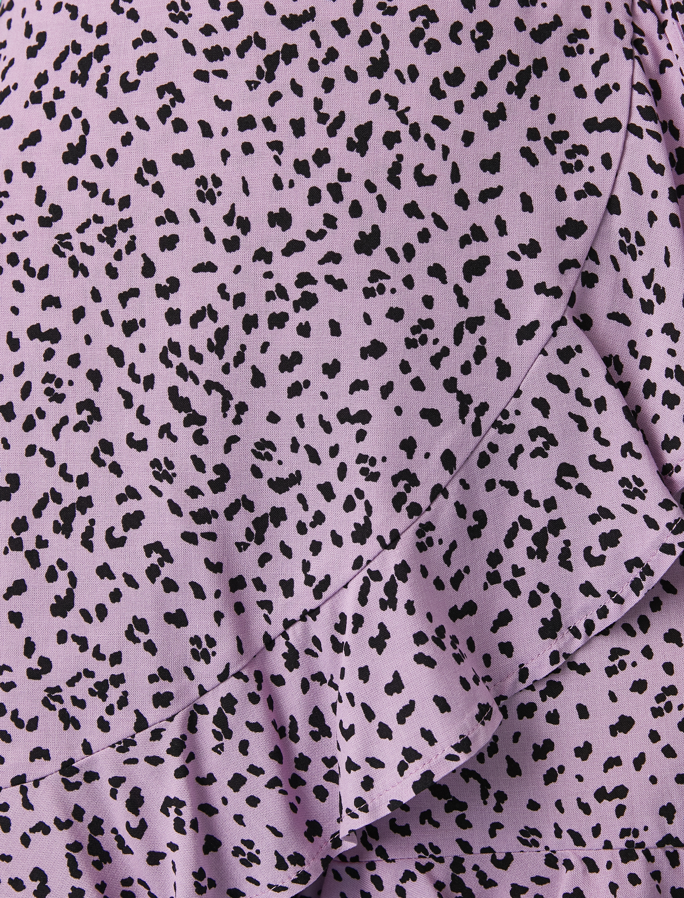   Leopar Desenli Şort Fırfırlı