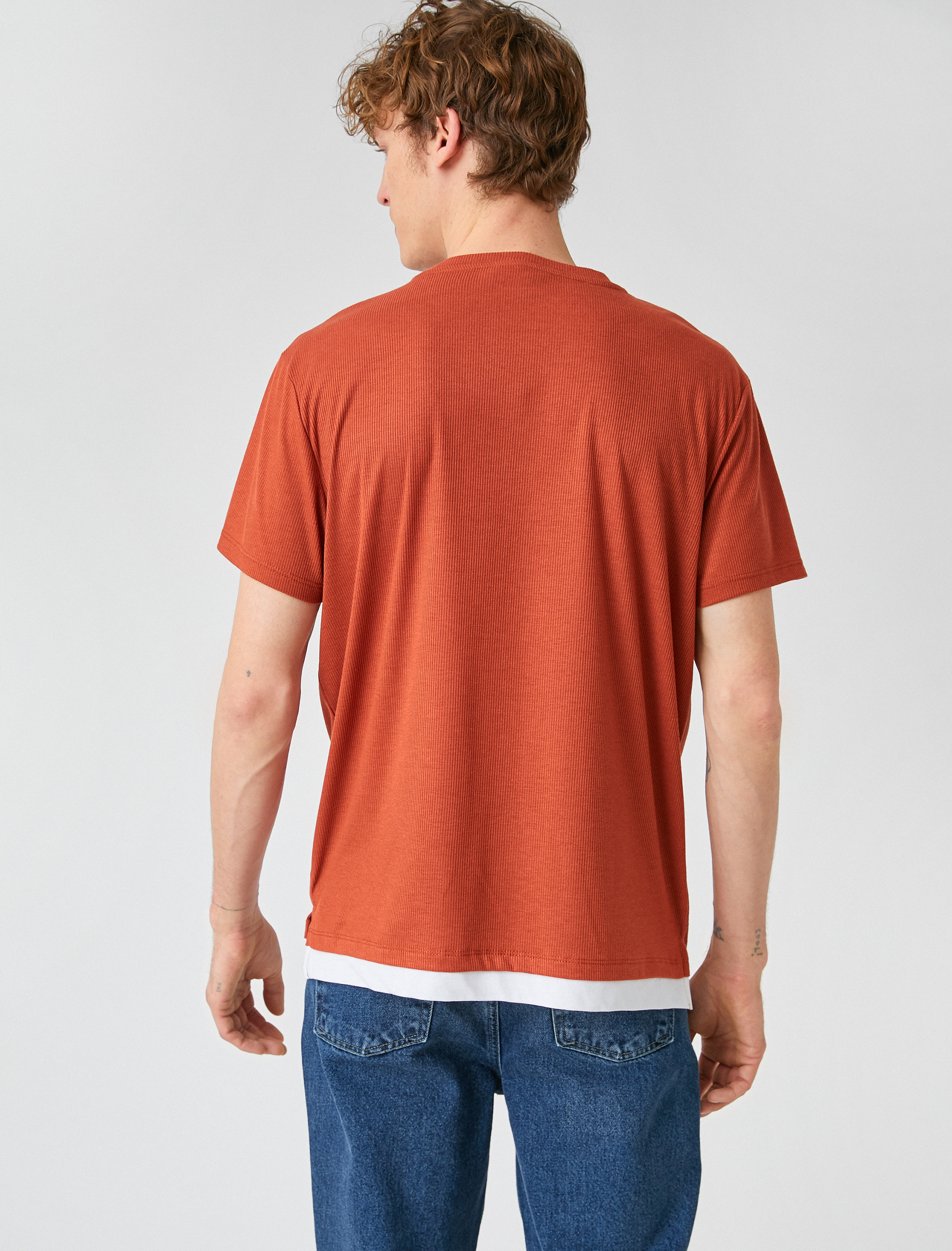   Oversize Etiketli Tişört