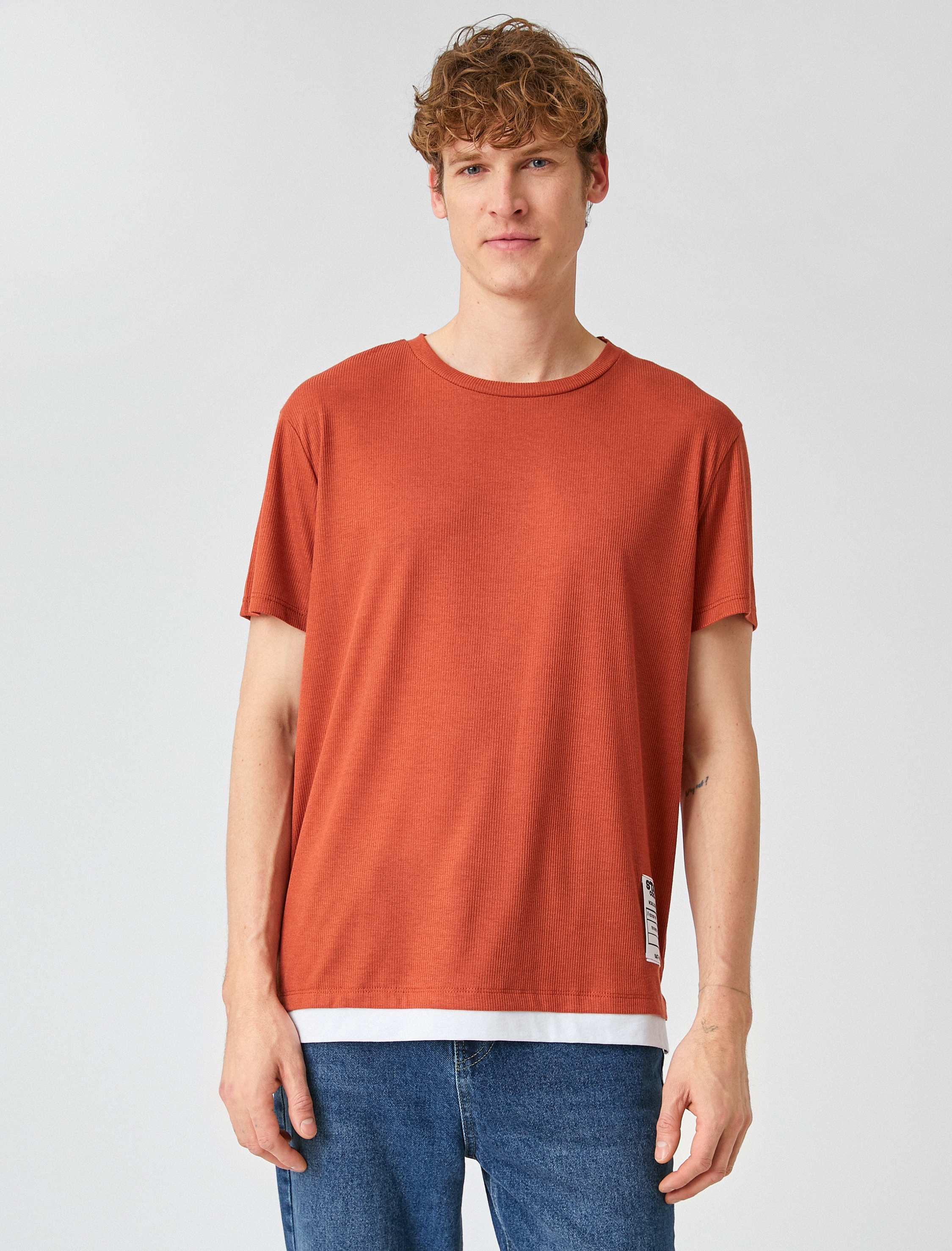   Oversize Etiketli Tişört