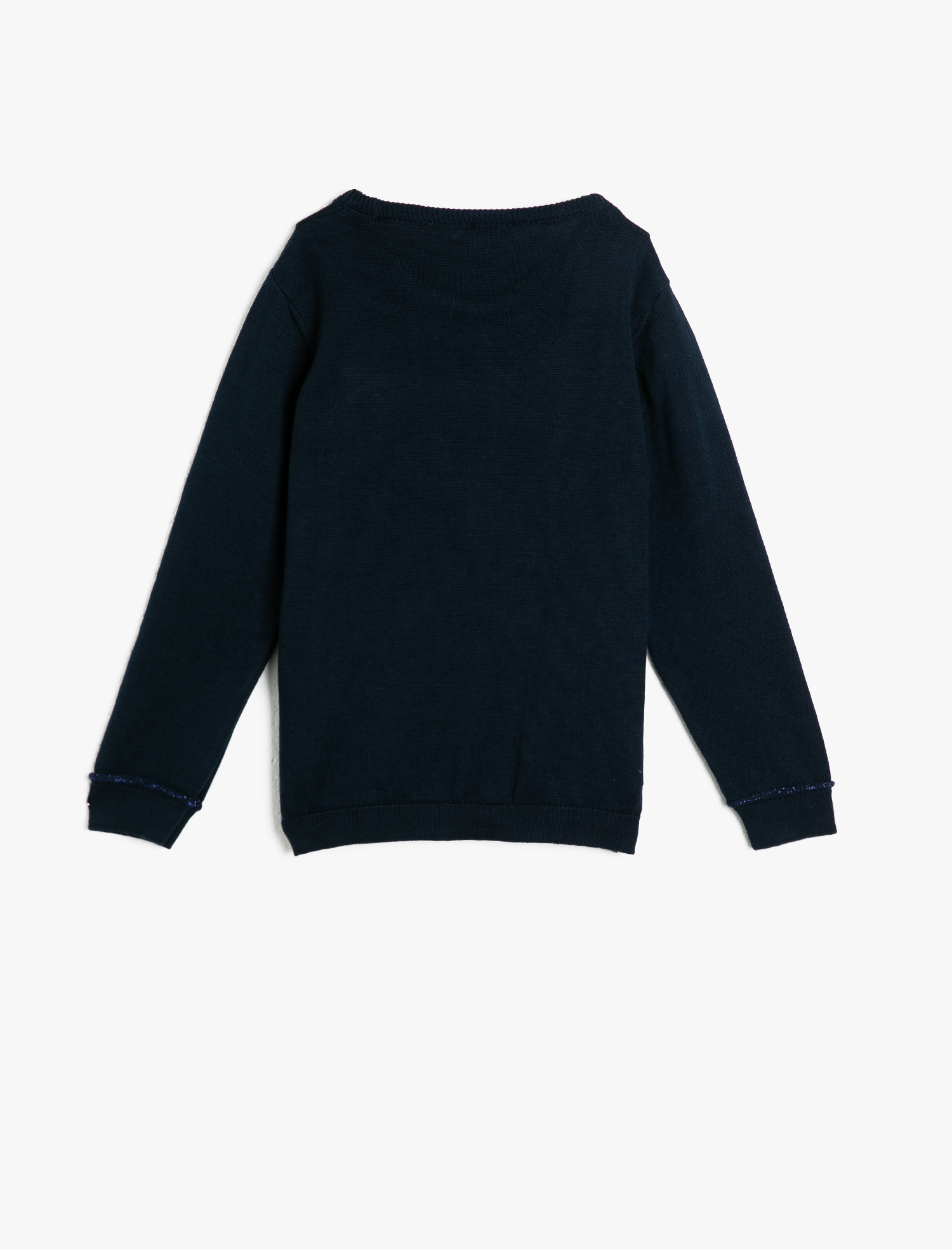 Kız Çocuk Triko Kazak İşlemeli