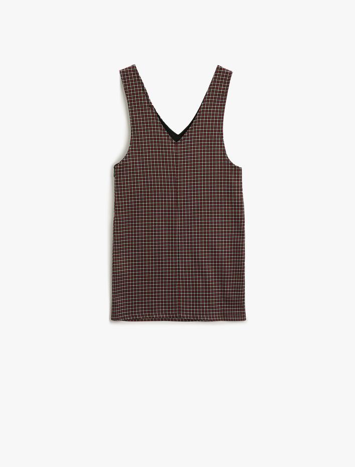 Kız Çocuk Salopet Elbise Cepli