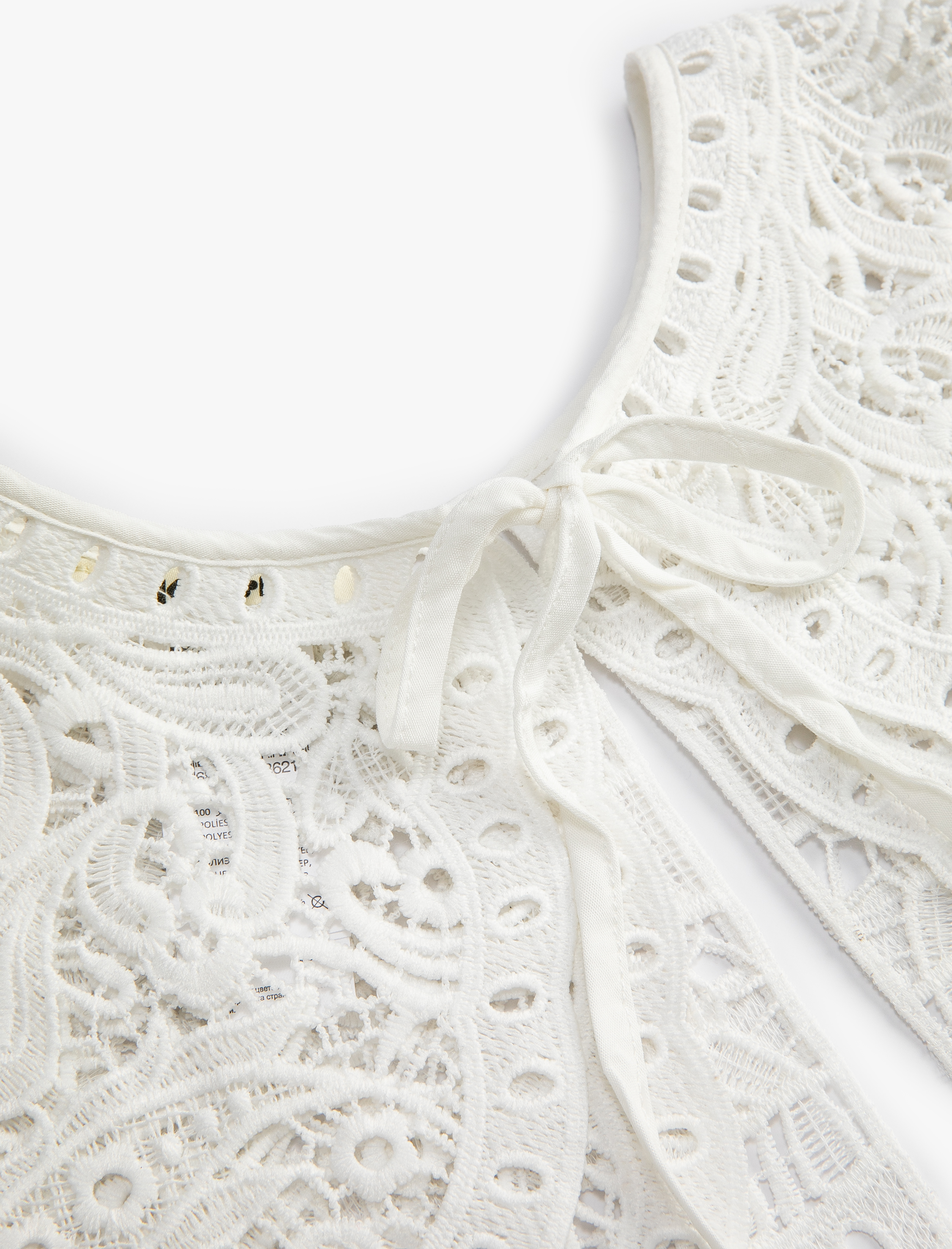  Kadın Fisto Yaka Çıkarılabilir Bağlamalı İşlemeli