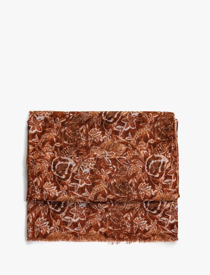 Kadın Şal Çiçekli 90x195 cm