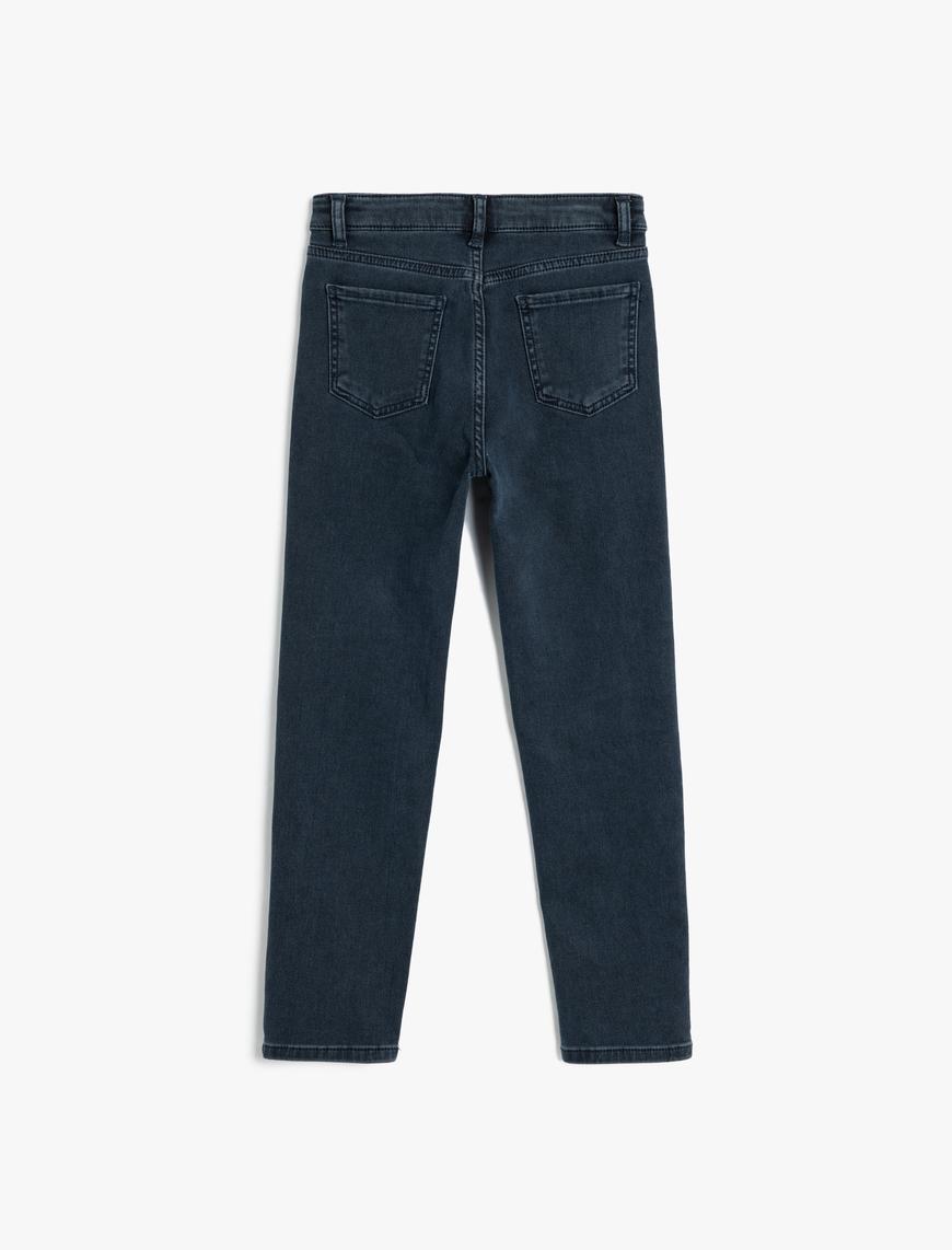  Erkek Çocuk Normal Bel Dar Paça Kot Pantolon - Slim Jean