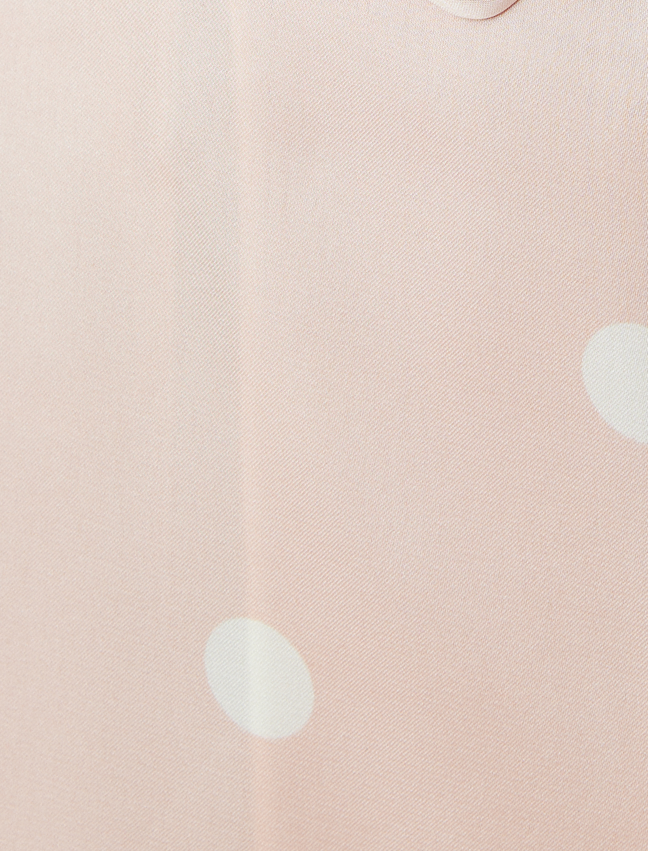   Kruvaze Kuşaklı Puantiyeli Saten Pijama Üstü