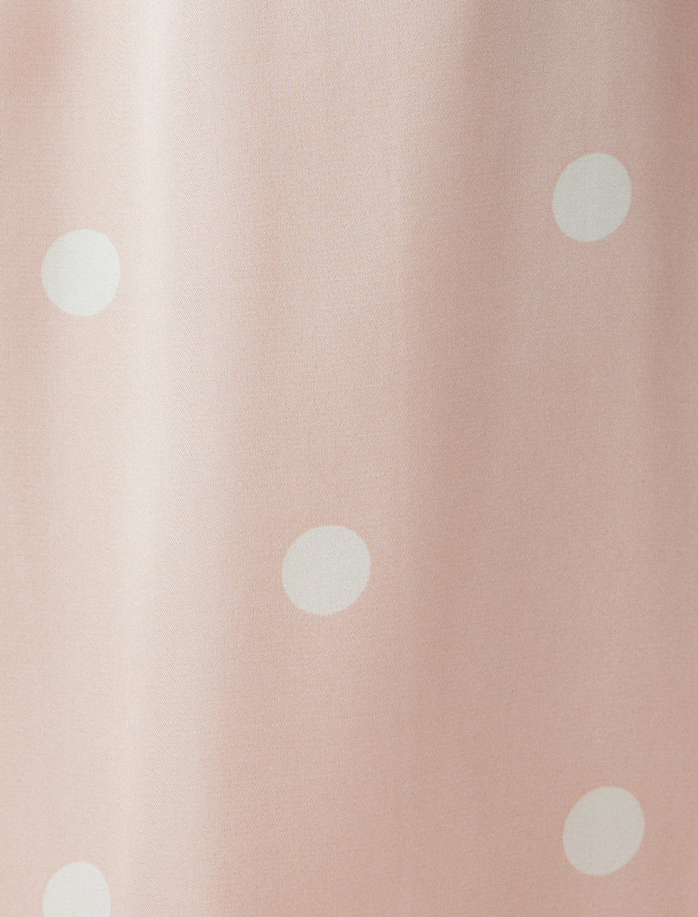   Bol Kesim Puantiyeli Saten Pijama Altı