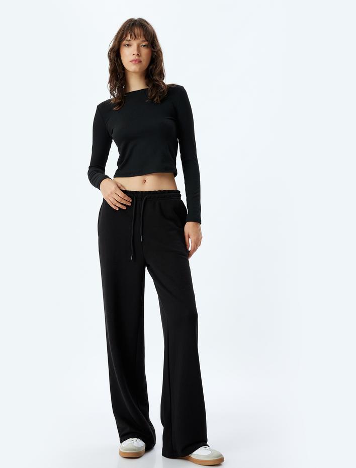  Cepli Şardonlu Üç İplik Eşofman Pantolon