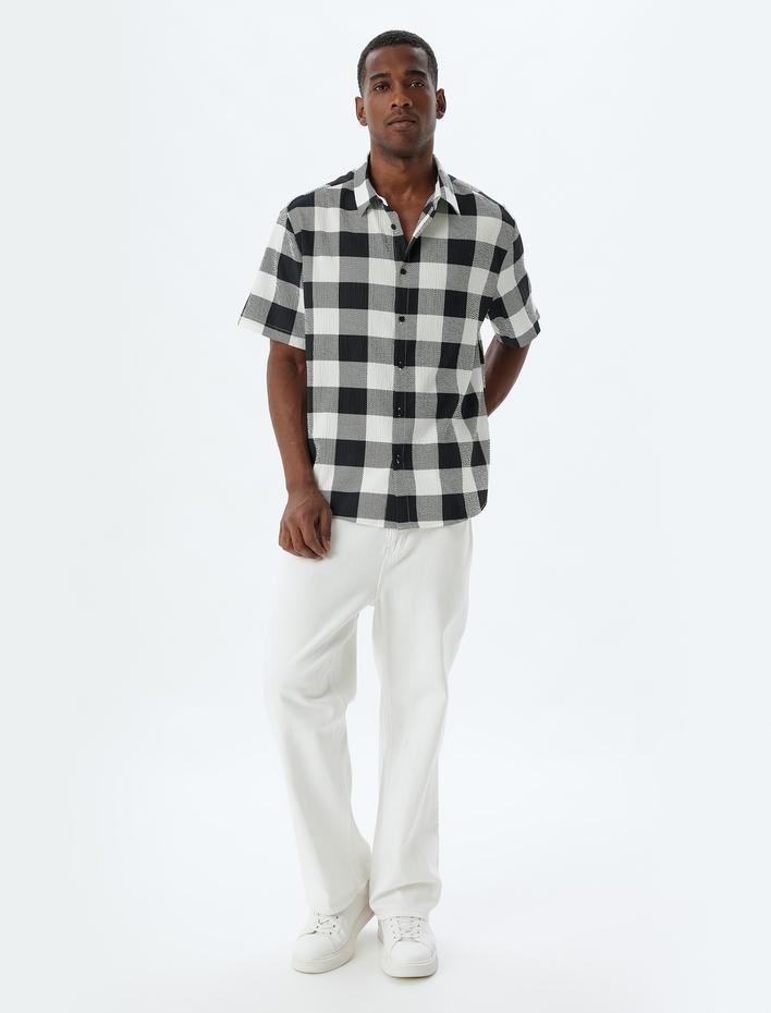  Oduncu Gömleği Kısa Kollu Regular Fit