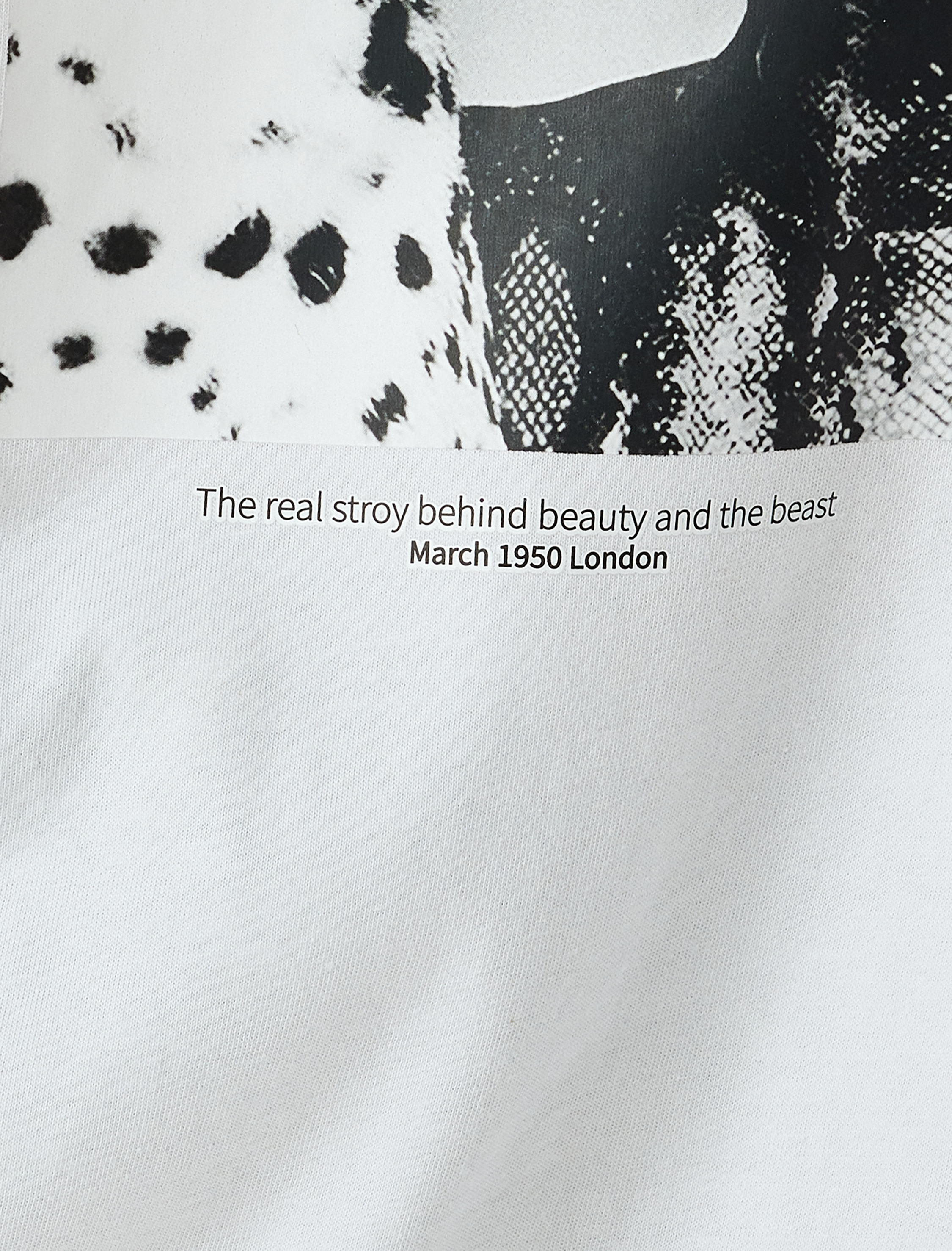   Kısa Kollu Bisiklet Yaka Pamuklu Fotoğraf Baskılı Tişört