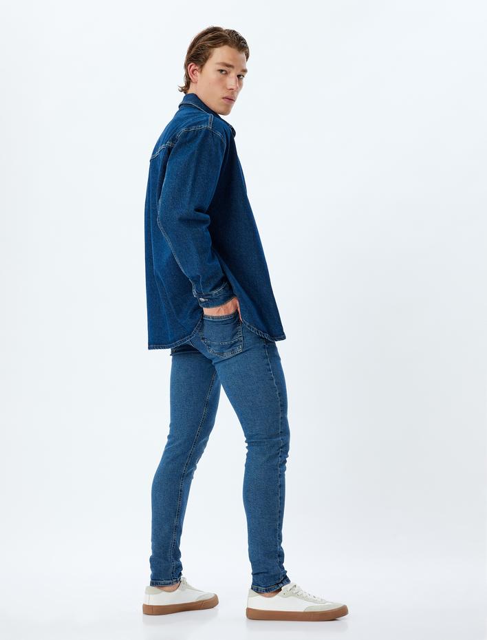  Skinny Fit Kot Pantolon - Michael Jean