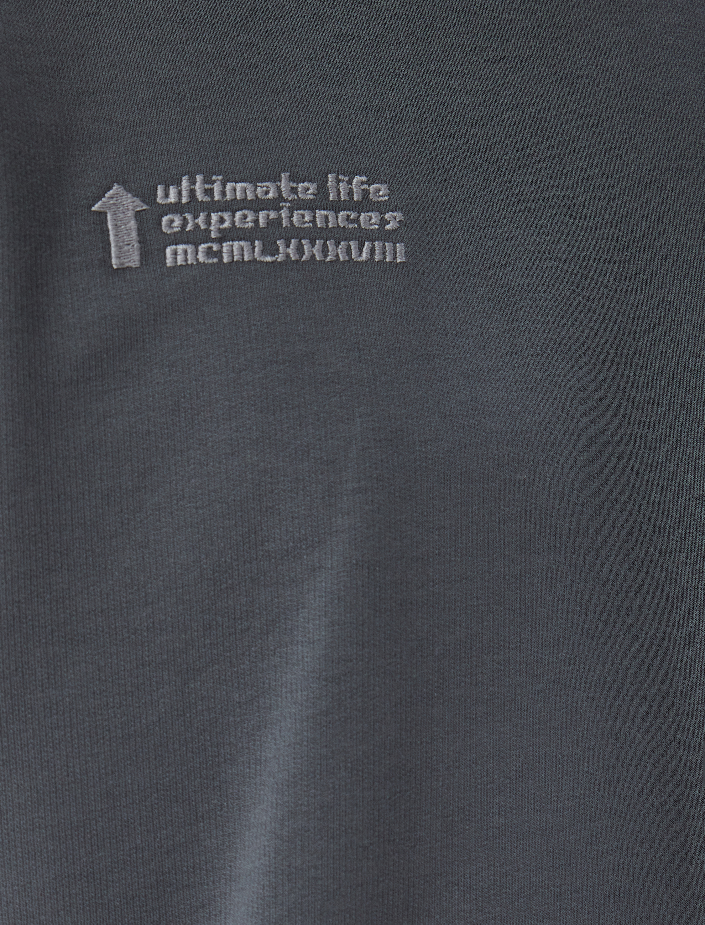   Slogan Baskılı Pamuklu Bisiklet Yaka Kısa Kollu Oversize Tişört