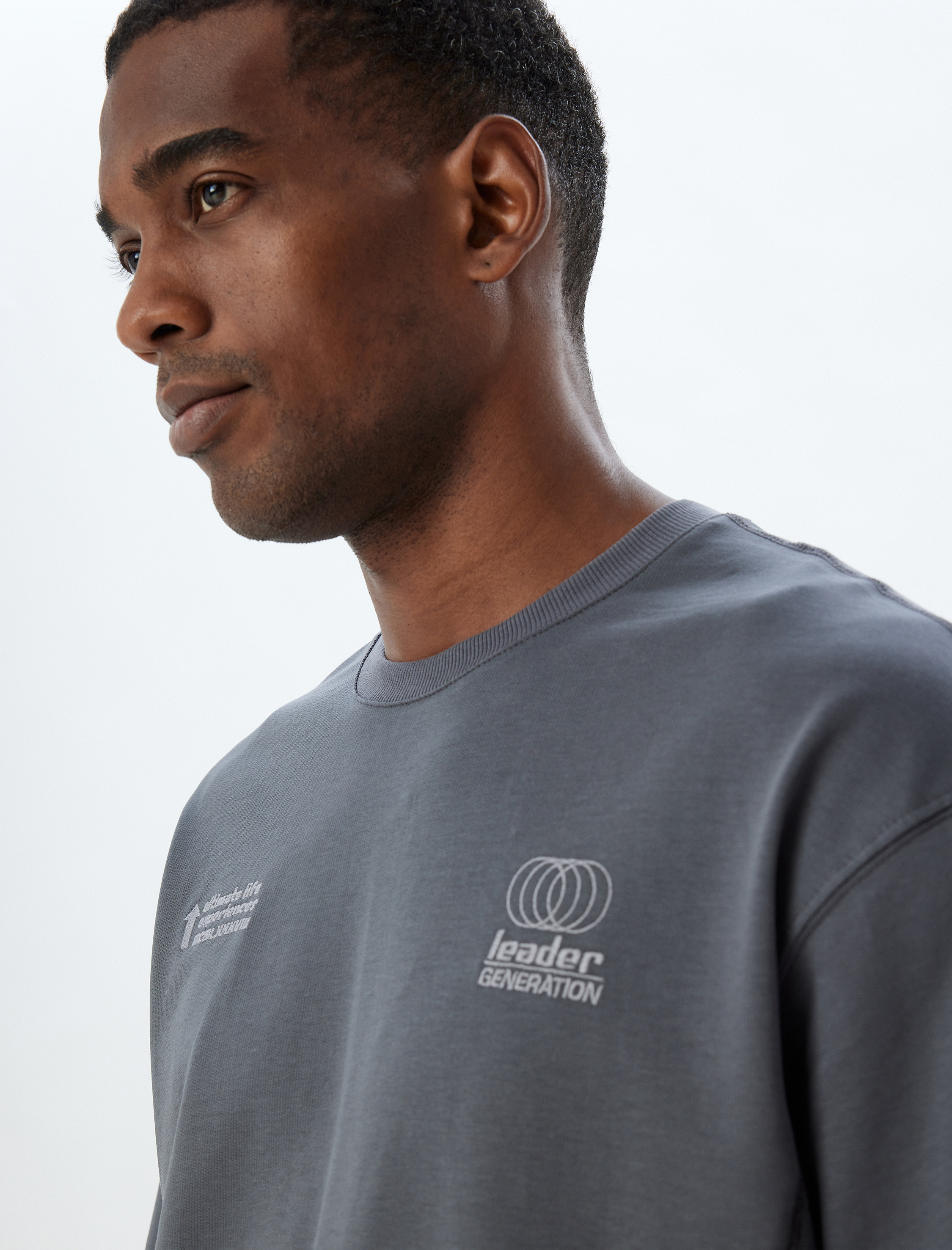   Slogan Baskılı Pamuklu Bisiklet Yaka Kısa Kollu Oversize Tişört