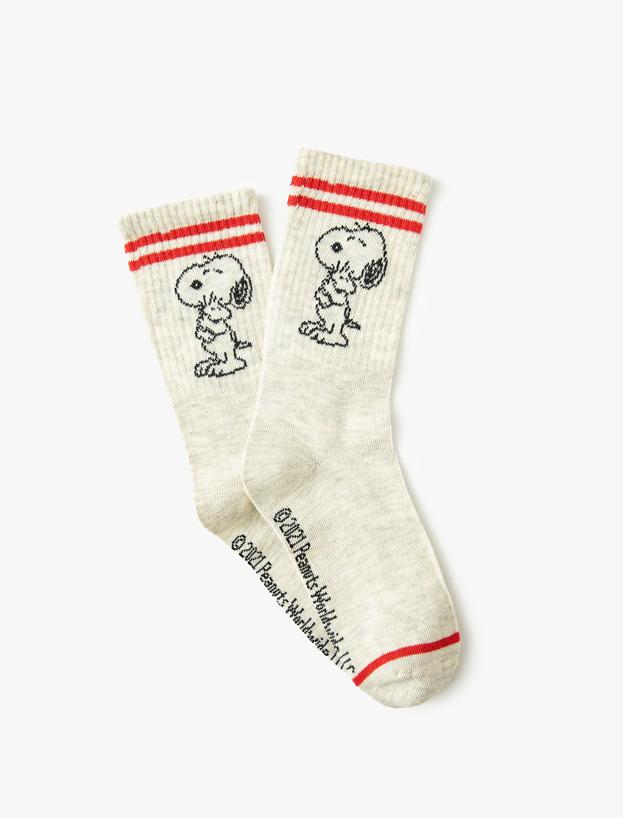 Snoopy Soket Çorap Lisanslı Desenli_1