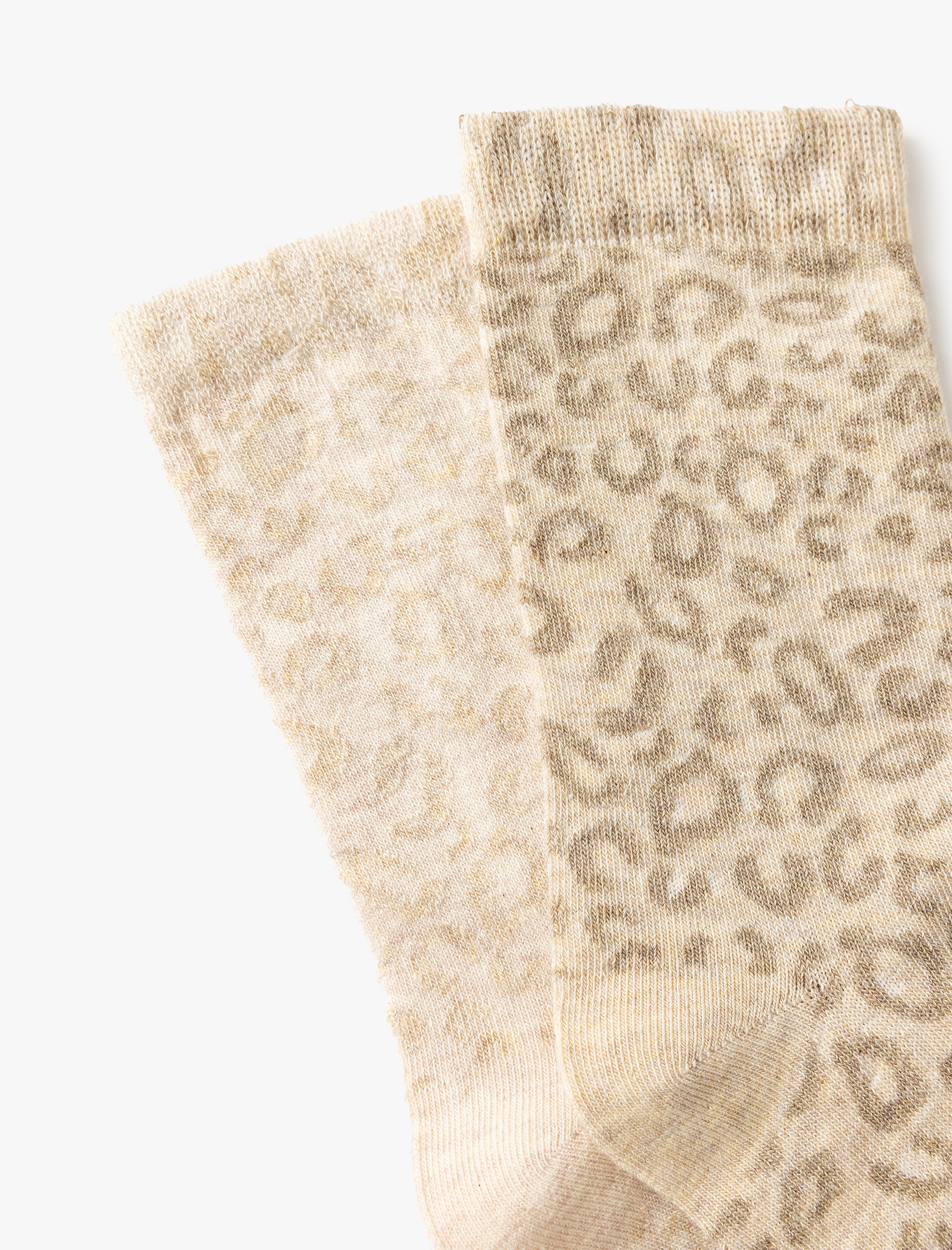  Kadın 2'li Soket Çorap Seti Çok Renkli Leopar Desenli