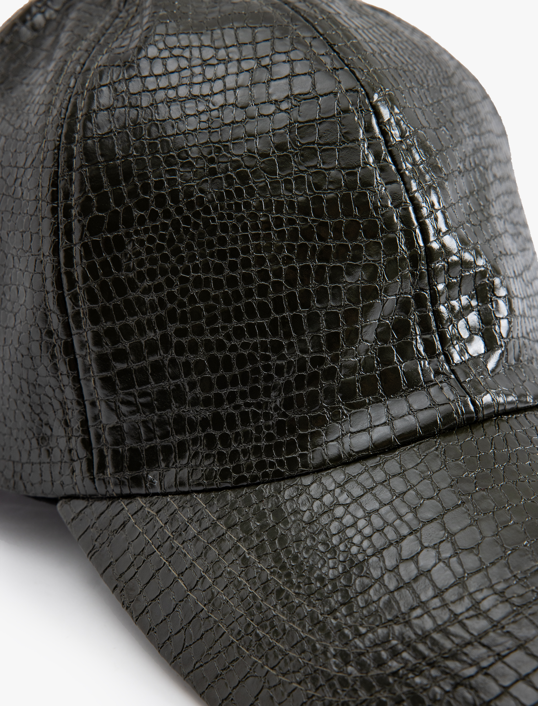  Kadın Kep Şapka Deri Görünümlü