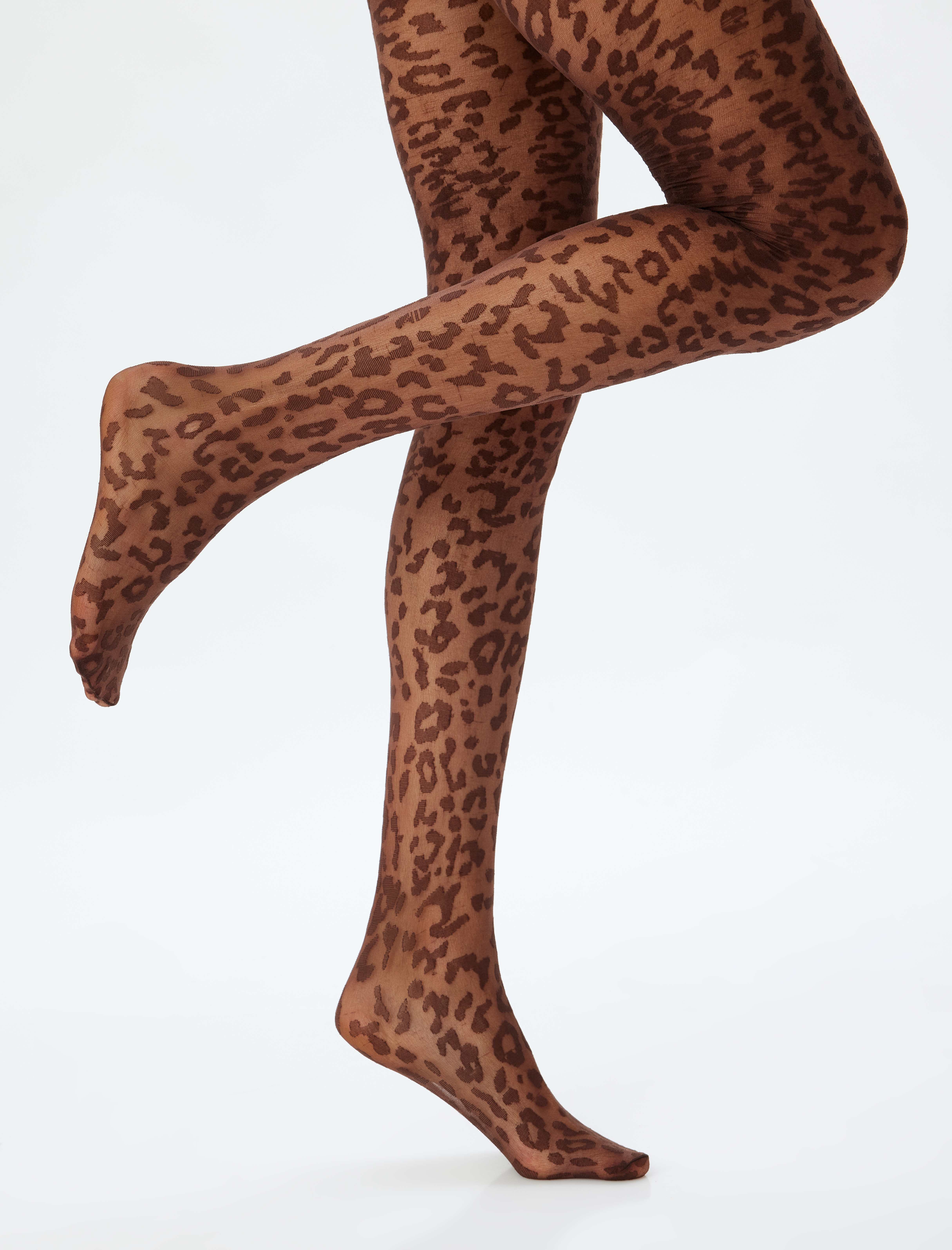  Kadın Külotlu Çorap Leopar Desenli