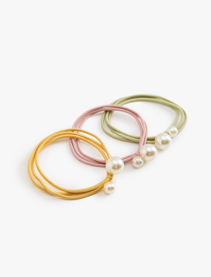 Kız Çocuk Boncuklu Lastik Toka Seti