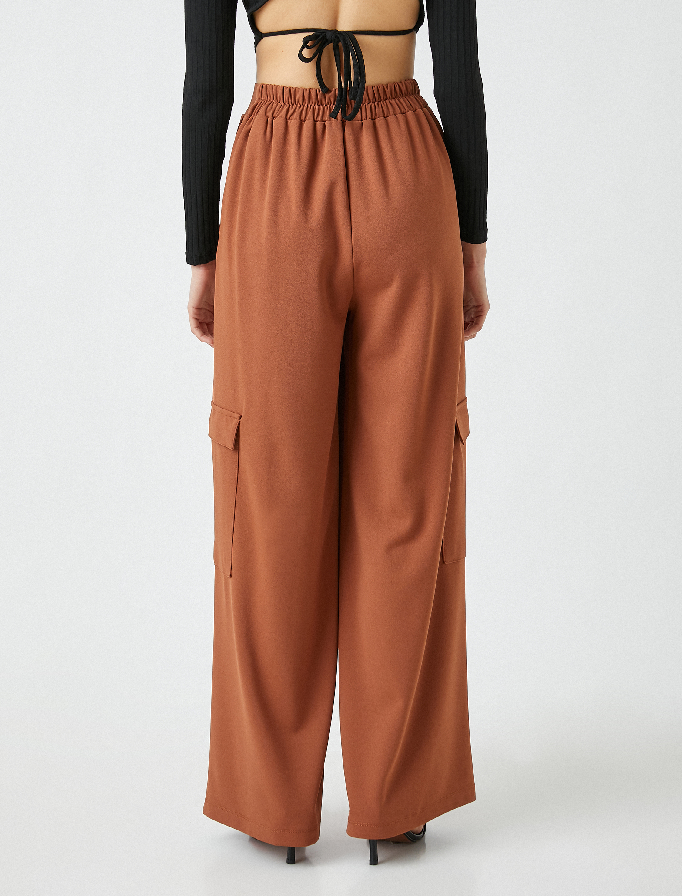   Yüksek Bel Geniş Paça Pantolon