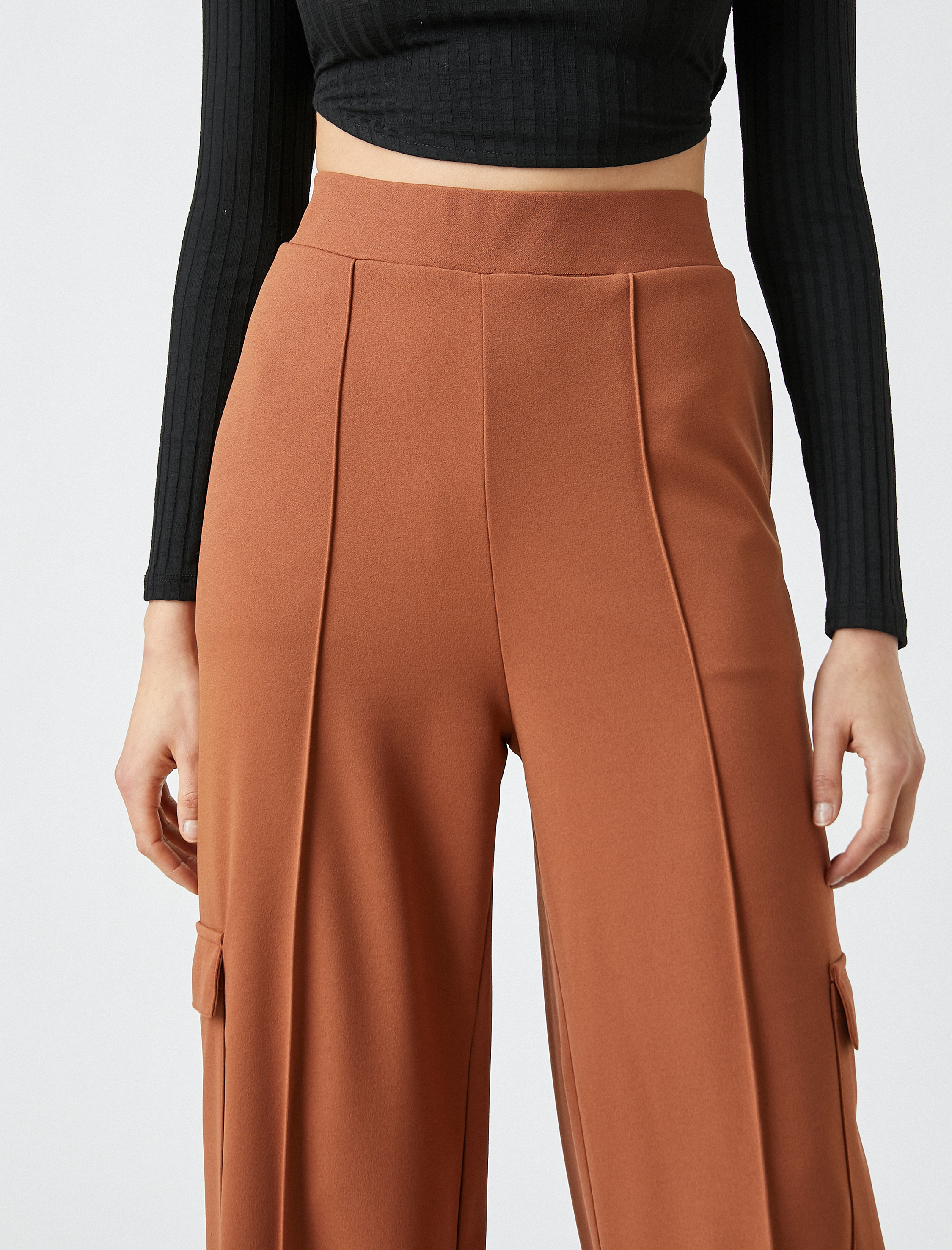   Yüksek Bel Geniş Paça Pantolon