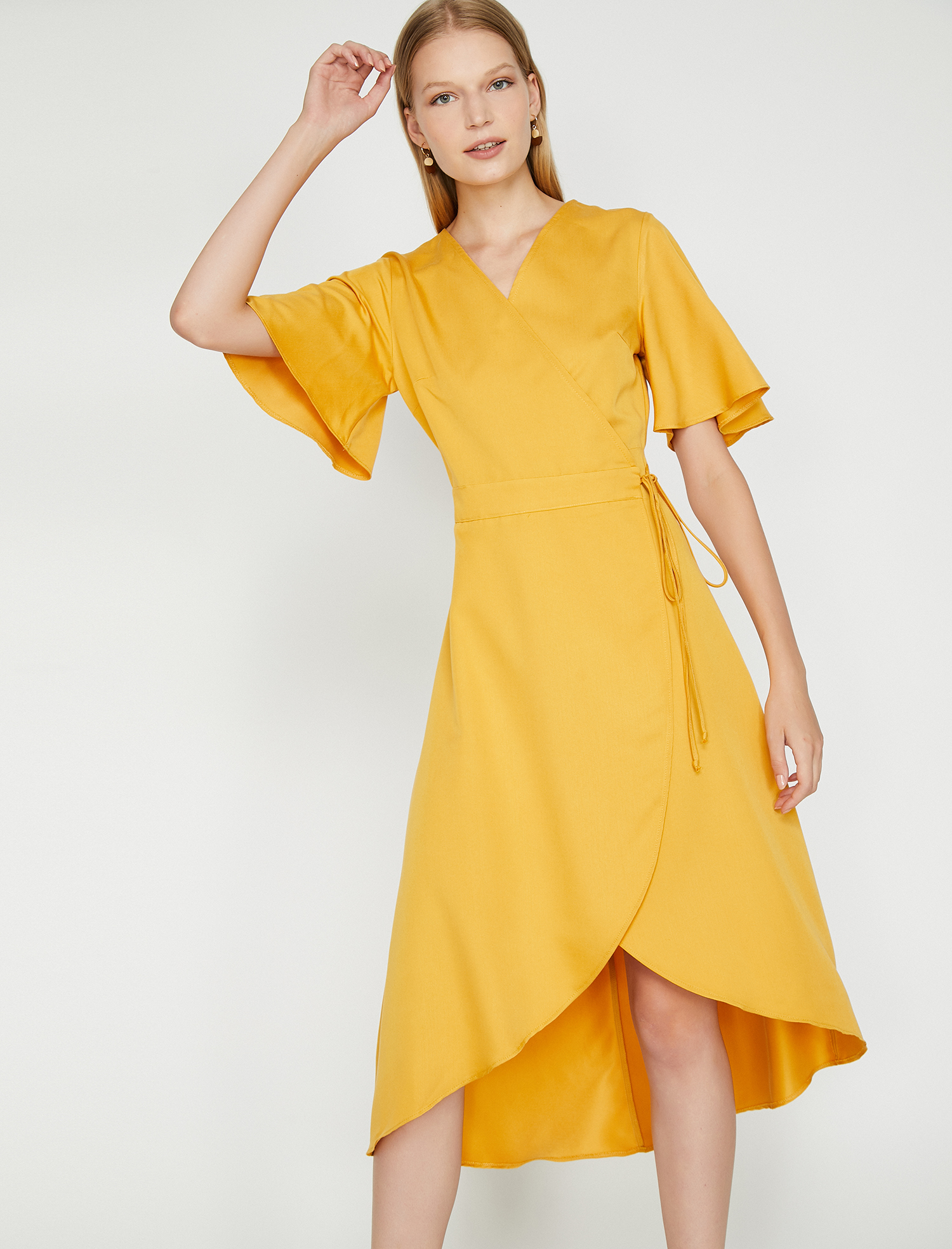   Beli Bağlamalı Elbise