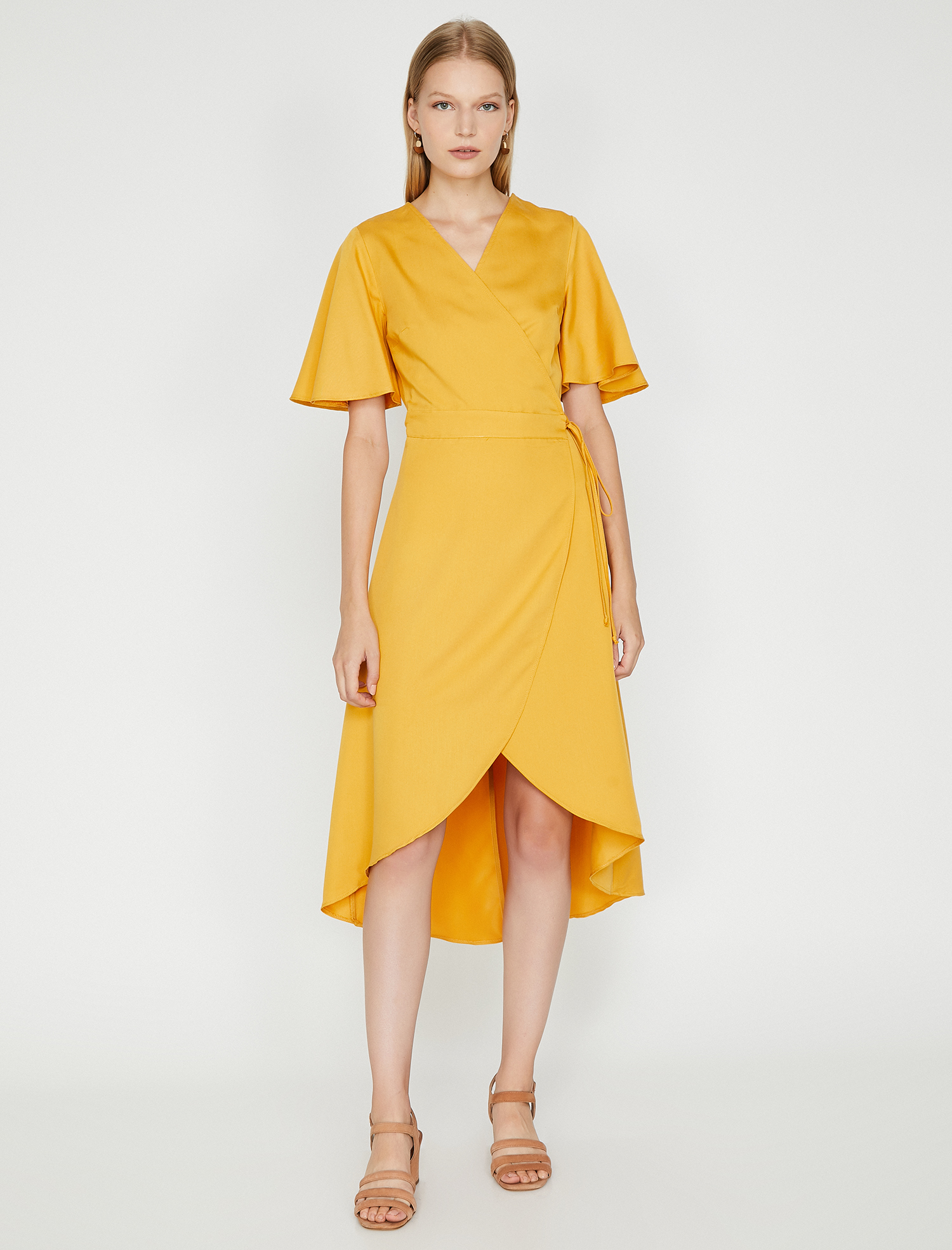   Beli Bağlamalı Elbise