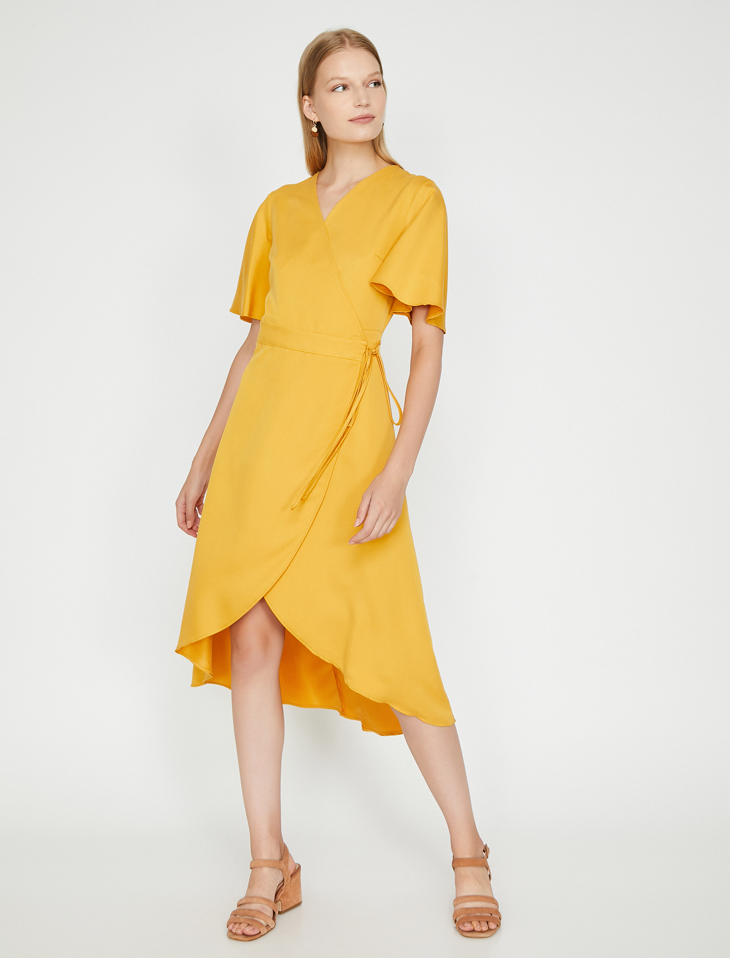   Beli Bağlamalı Elbise