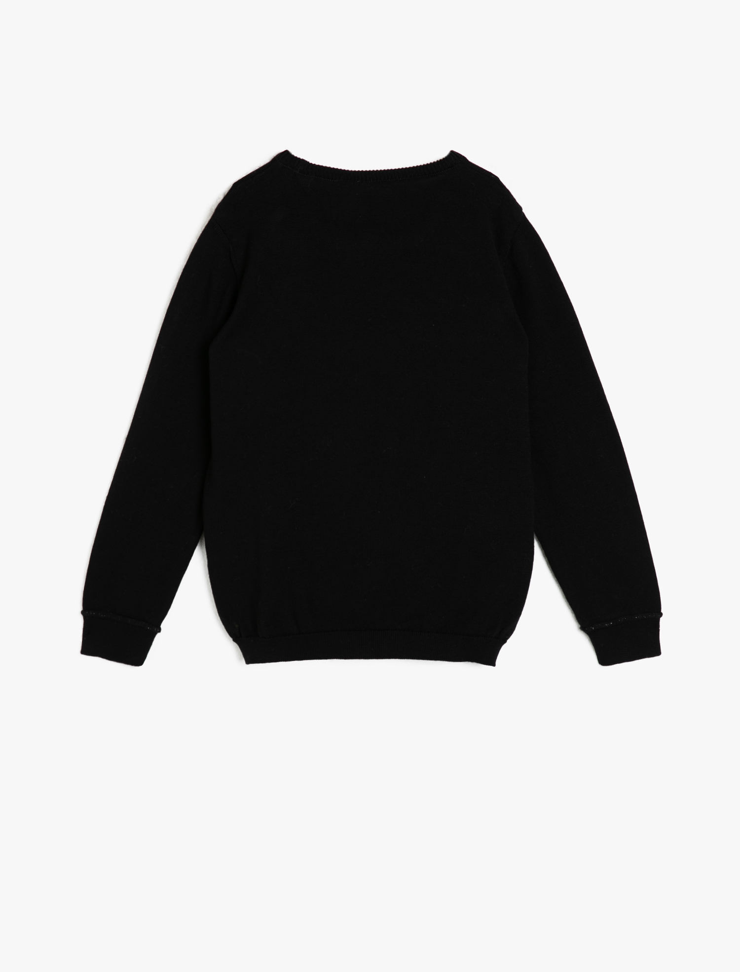  Kız Çocuk Triko Kazak İşlemeli