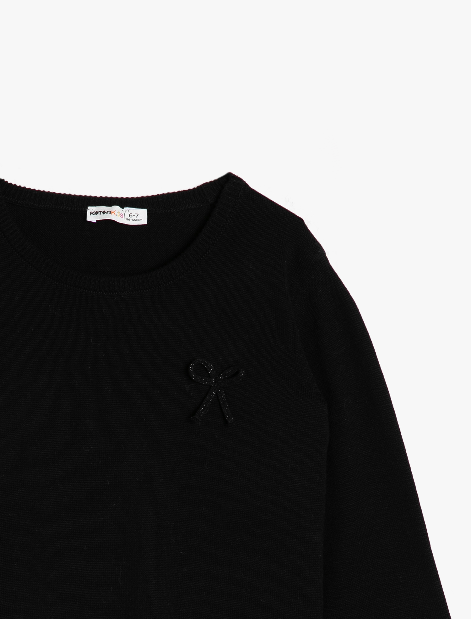  Kız Çocuk Triko Kazak İşlemeli