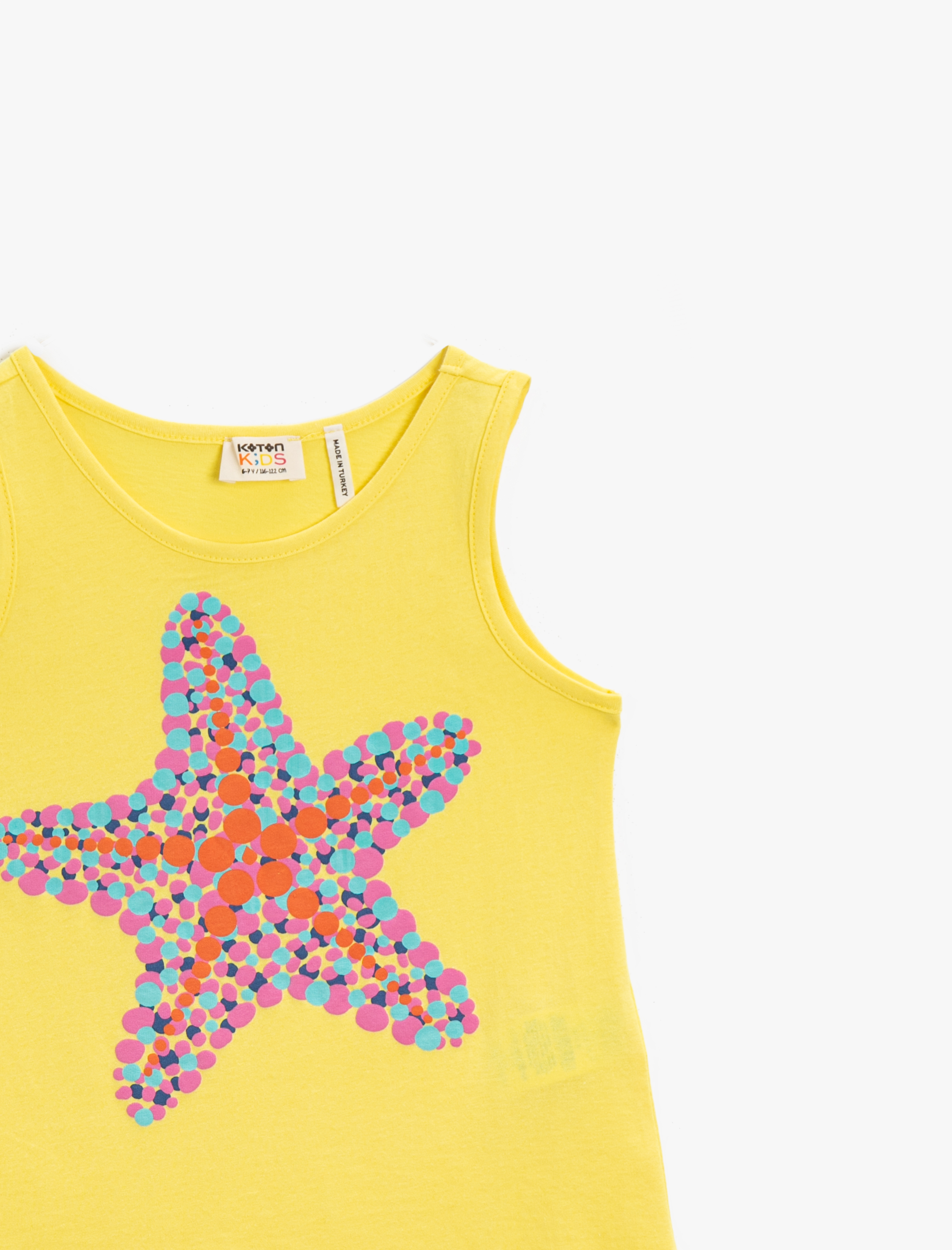  Kız Çocuk Baskılı Atlet Pamuklu