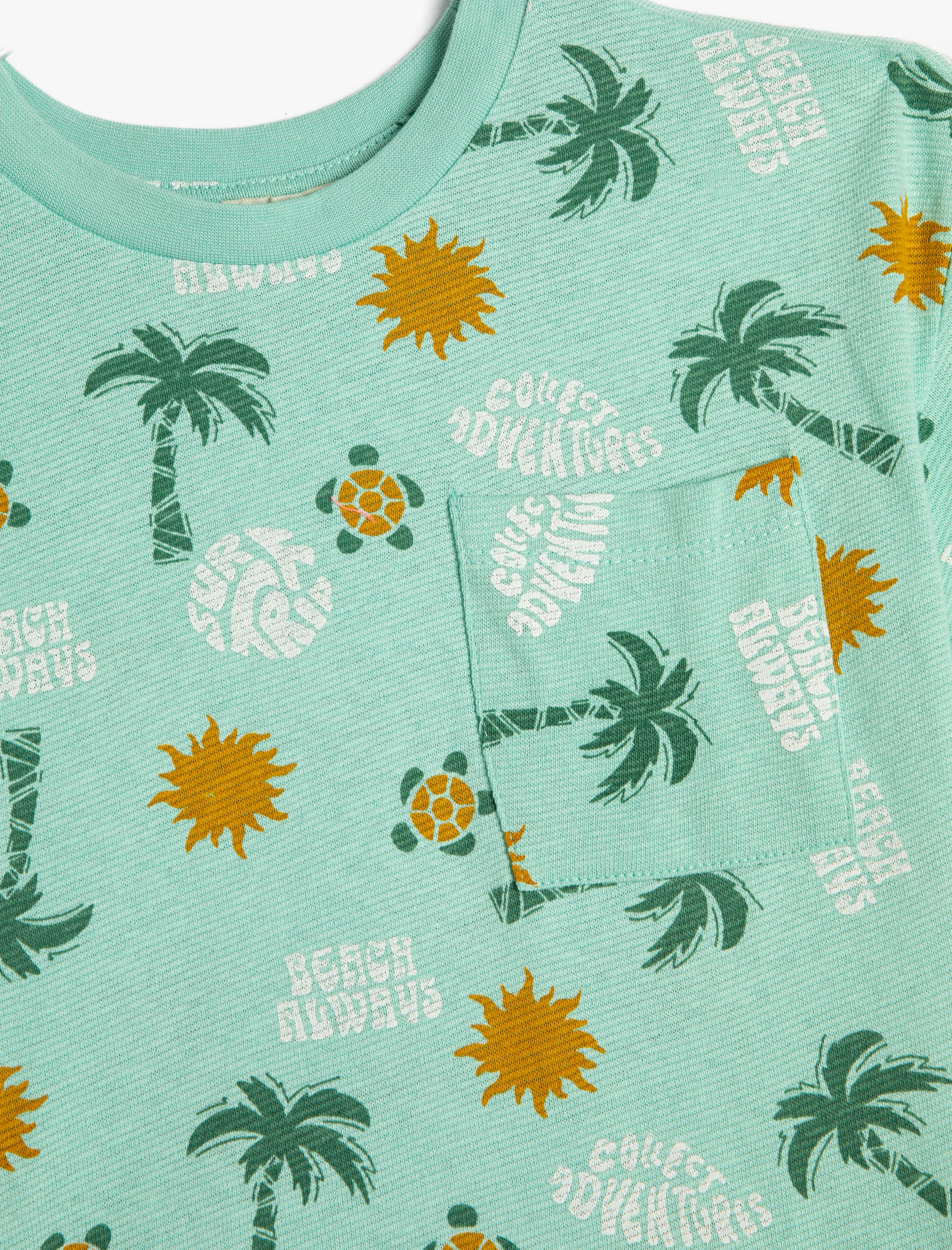  Erkek Çocuk Tişört Kısa Kollu Bisiklet Yaka Pamuklu Yaz Temalı