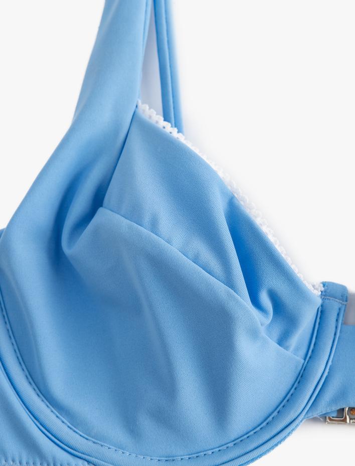  Koton X Sibil Çetinkaya - Bikini Üstü Dantel Şeritli Balenli