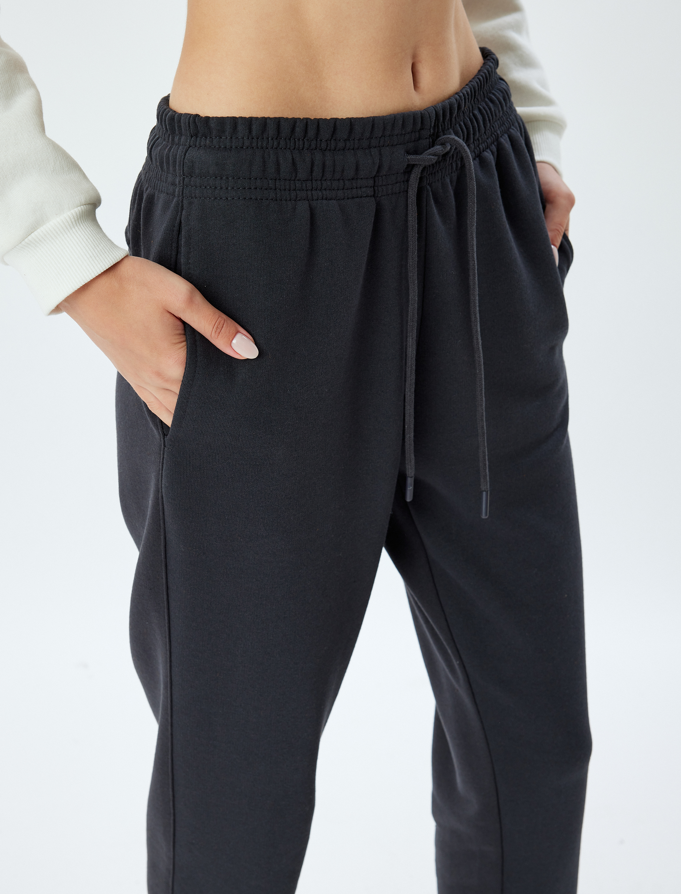   Jogger Eşofman Altı Cep Detaylı Bağcıklı Standart Bel