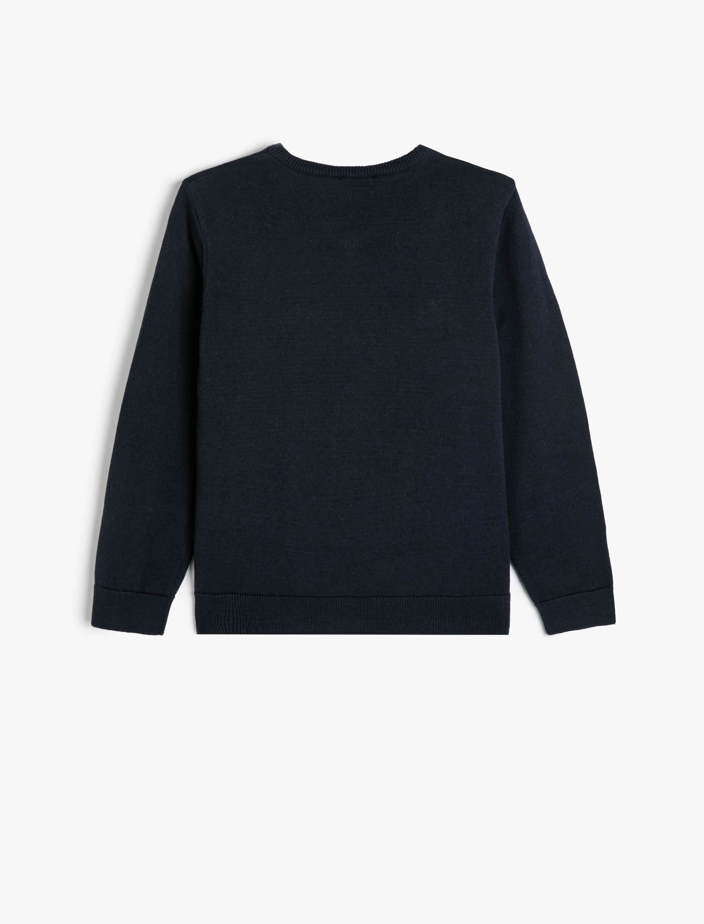  Erkek Çocuk V Yaka Uzun Kollu Pamuklu Basic Okul Kazağı