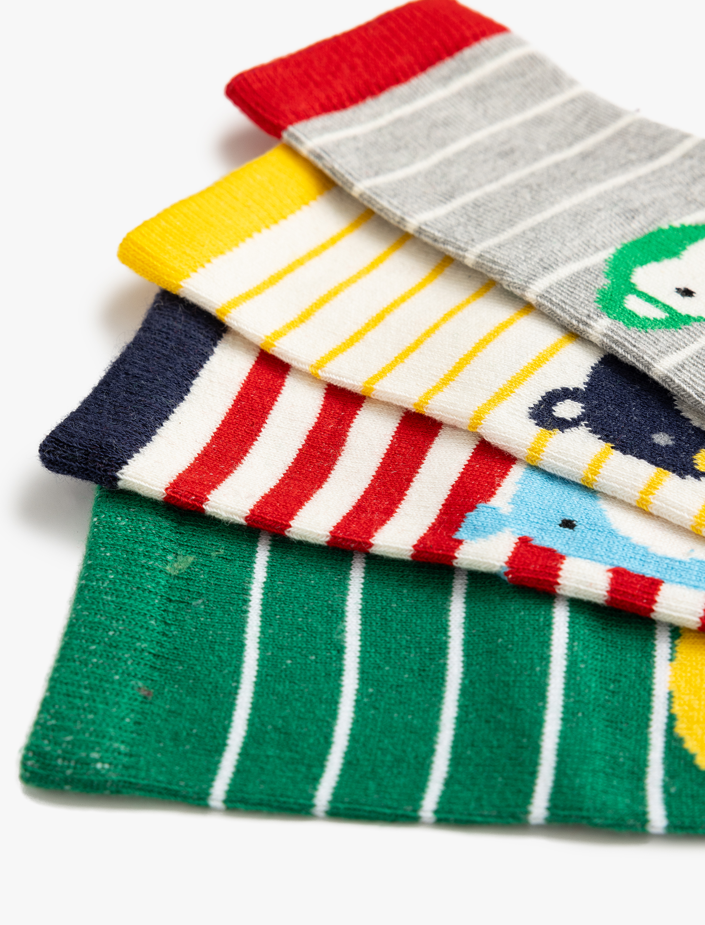 Erkek Bebek 4'lü Çorap Seti Hayvan Desenli