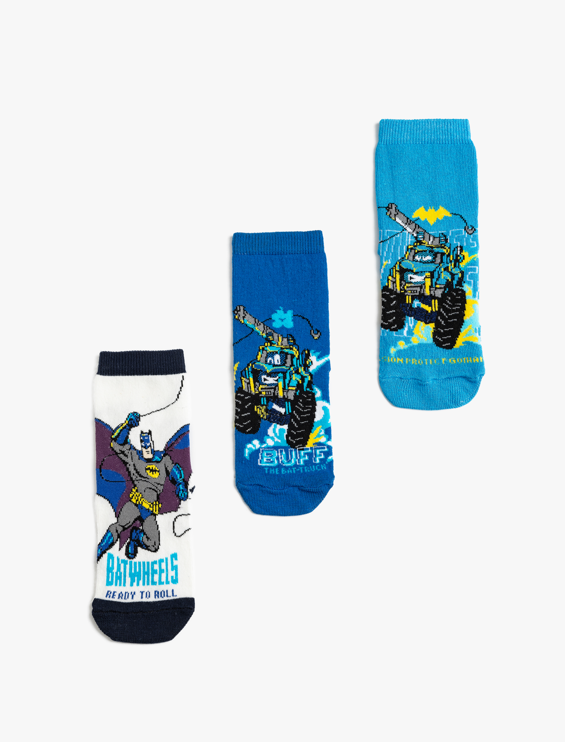  Erkek Çocuk 3'lü Batman Çorap Seti Lisanslı