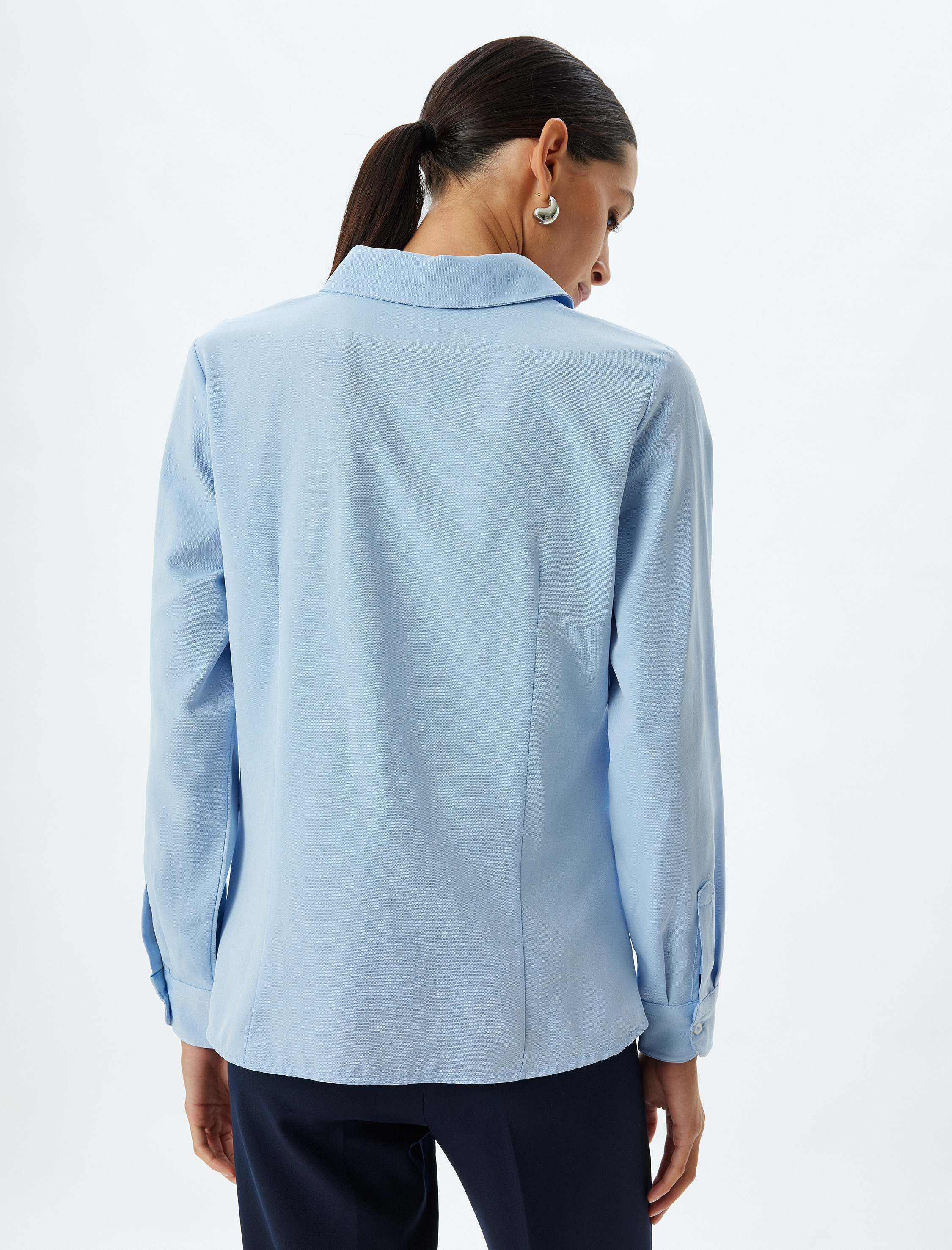   Uzun Kollu Regular Fit Basic Klasik Gömlek