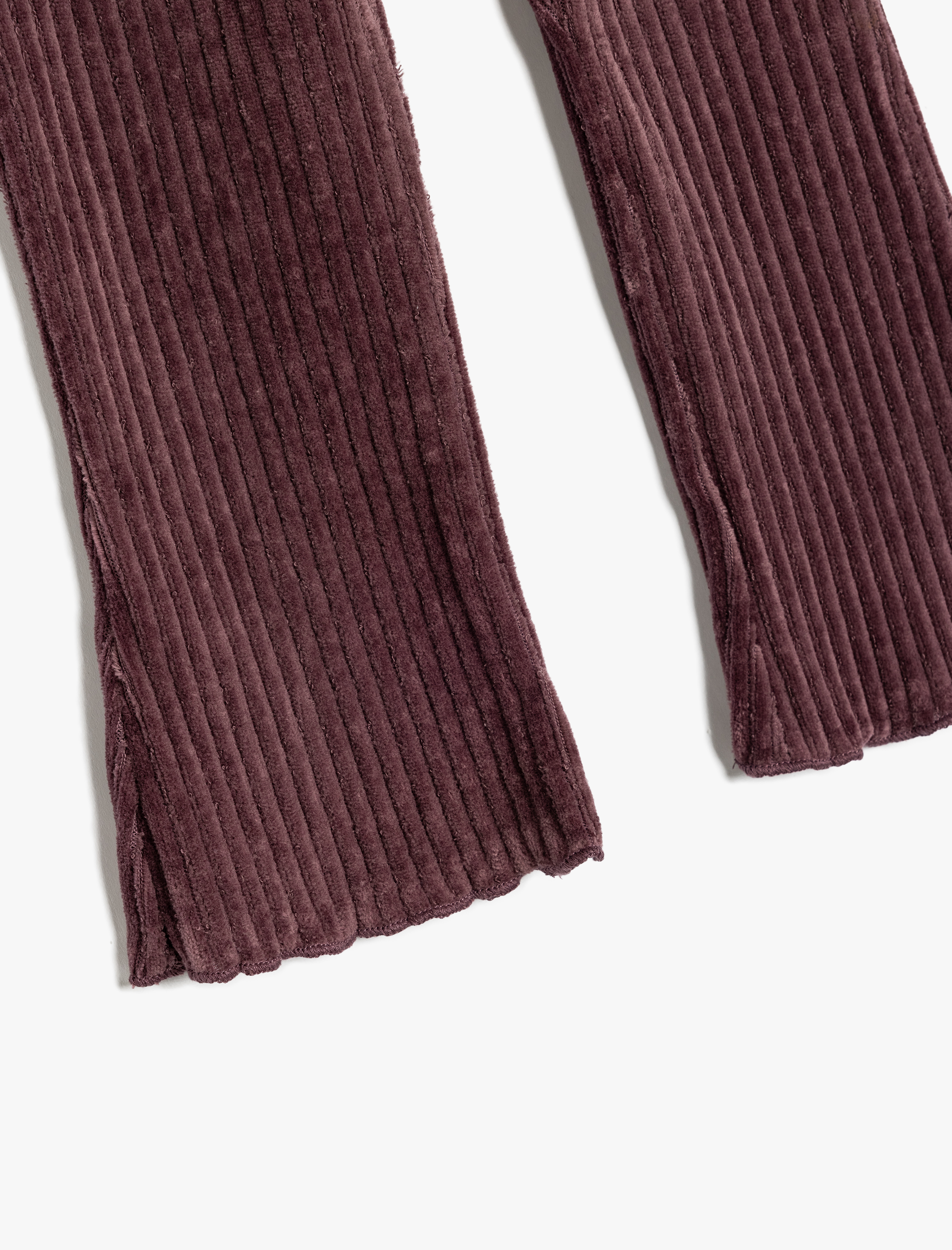  Kız Bebek İspanyol Paça Ribanalı Beli Lastikli Tayt