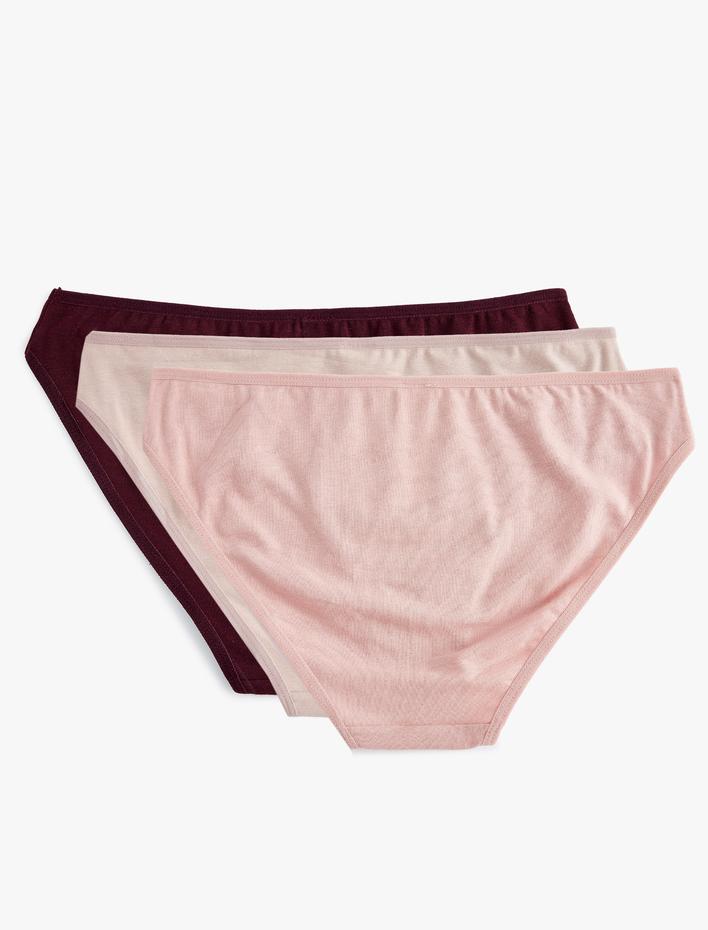  3'lü Brief Külot Çok Renkli