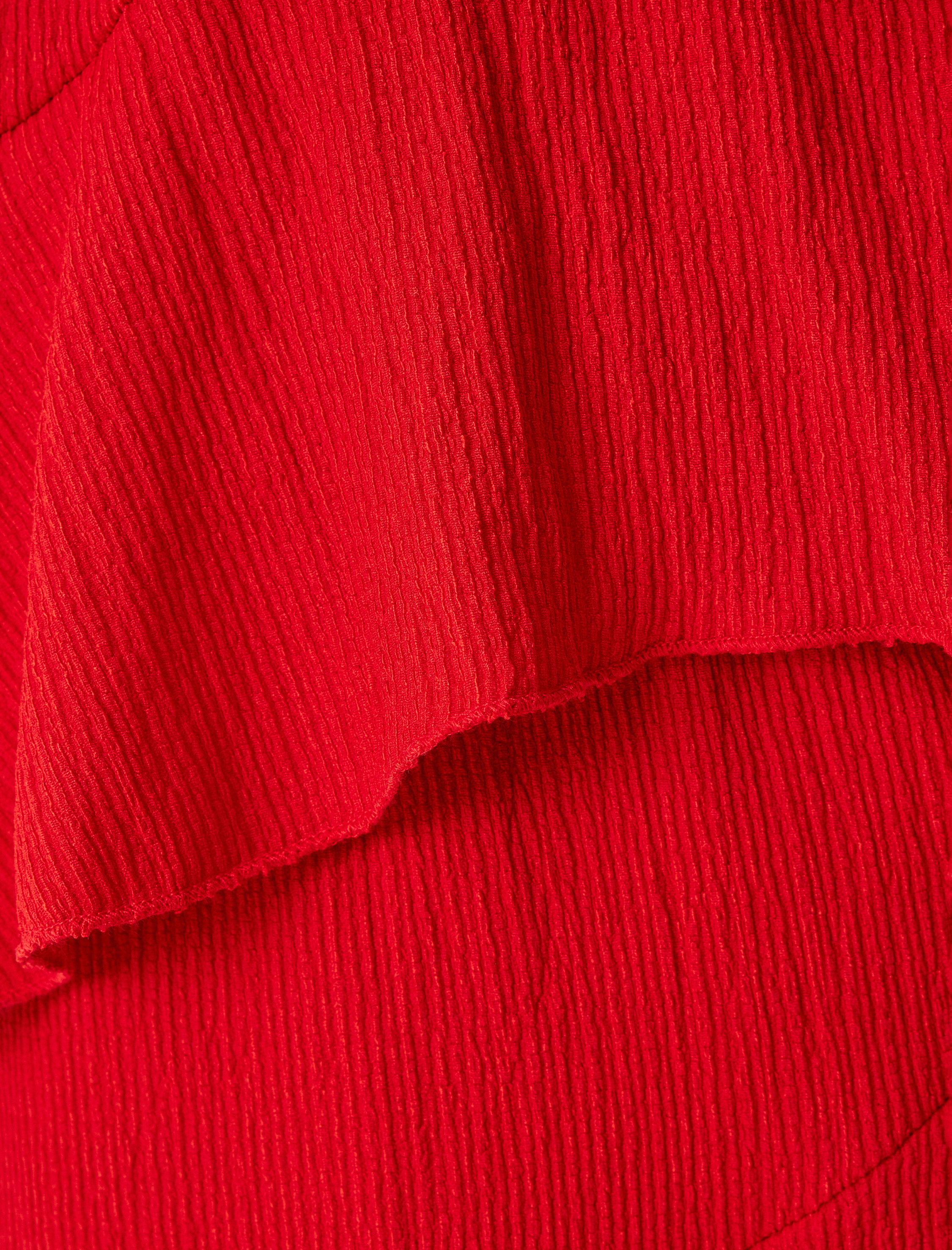   Fırfırlı Elbise Mini Kayık Yaka Omzu Açık Rahat Kalıp Bürümcük