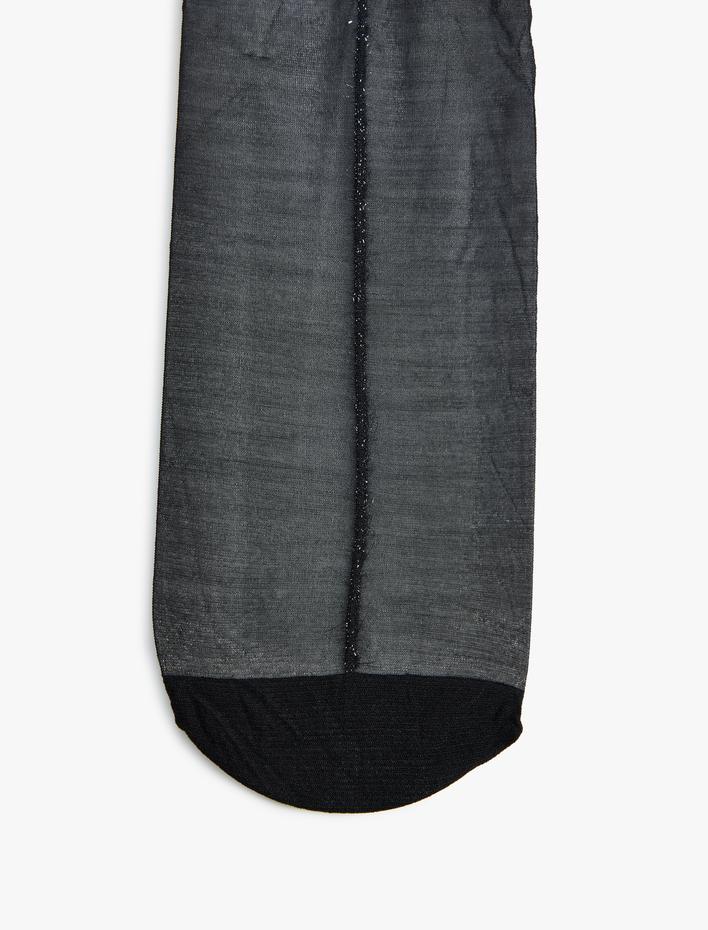 Kadın Külotlu Çorap 15 Den Yıldız Desenli